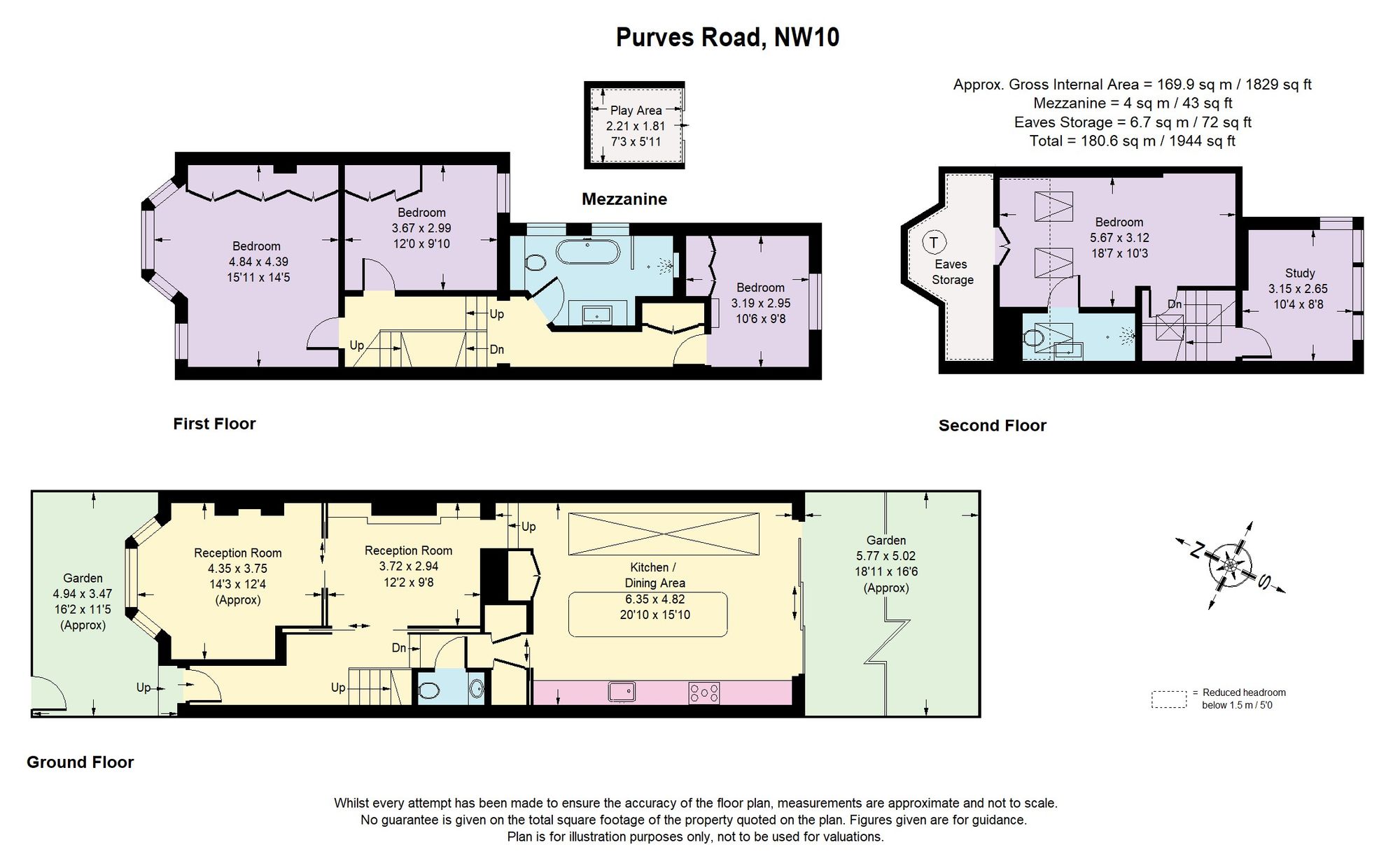 Purves Road, Kensal Rise, NW10 floorplan