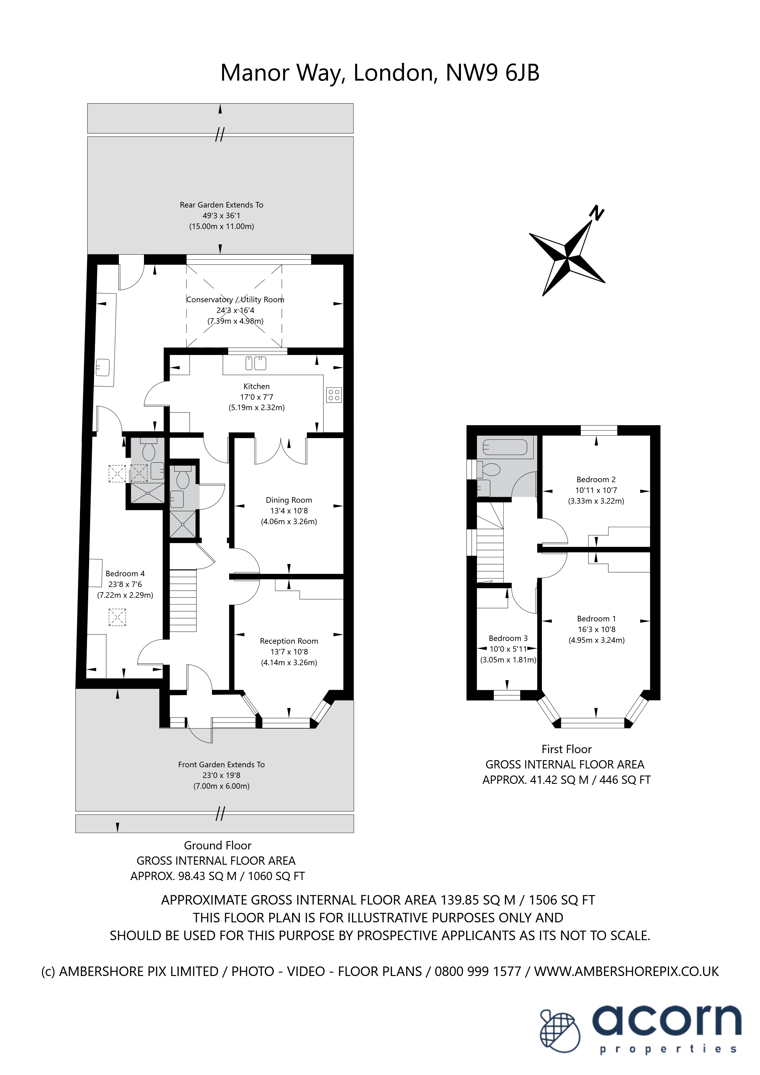 48, Manor Way, London floorplan