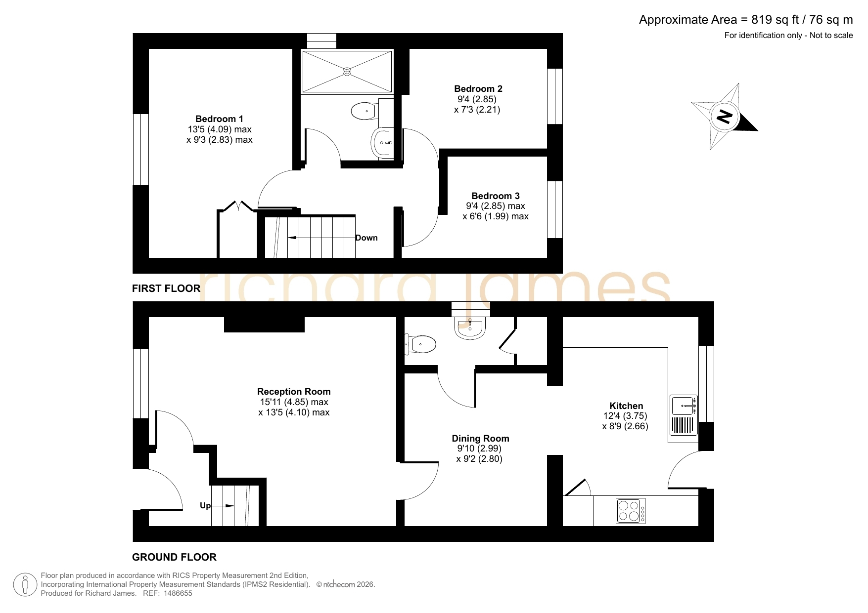 6, Warner Close, Swindon floorplan