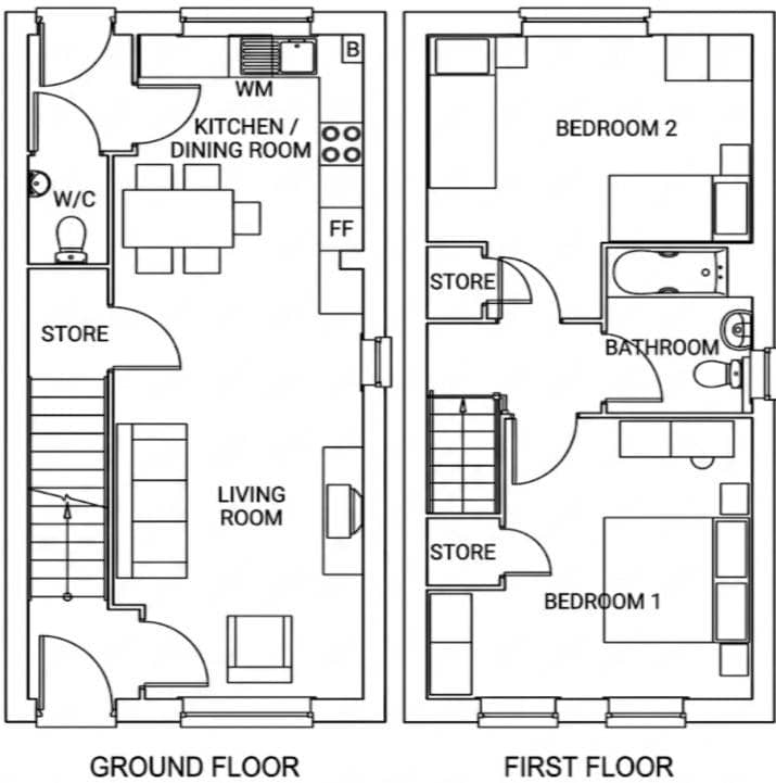 2, 2 Hales Close, Coleford floorplan