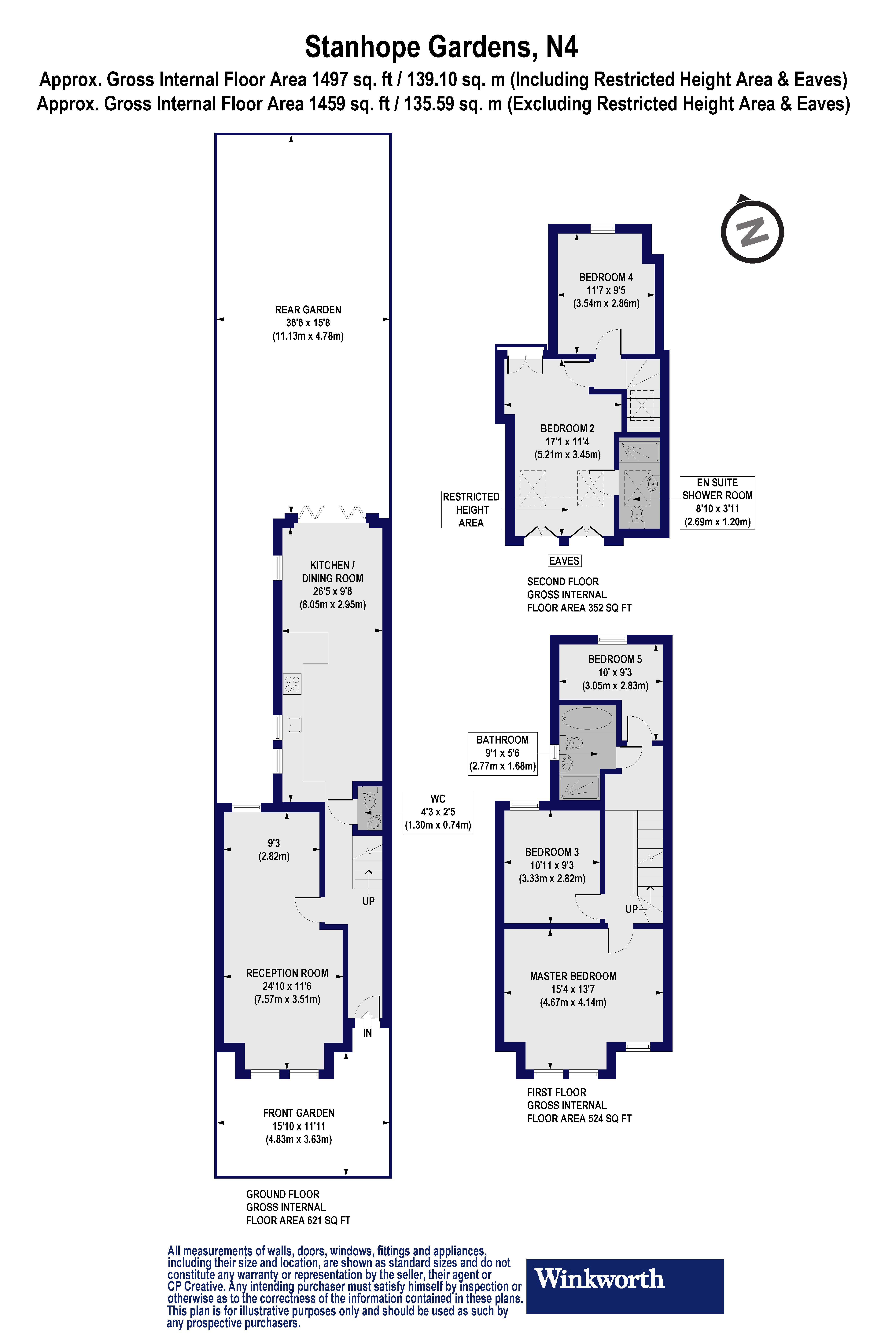 5 Bedrooms Terraced house for sale in Stanhope Gardens, Harringay Gardens N4