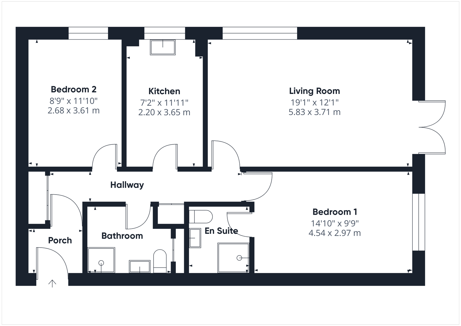 2, Salcombe Court, Sidmouth floorplan