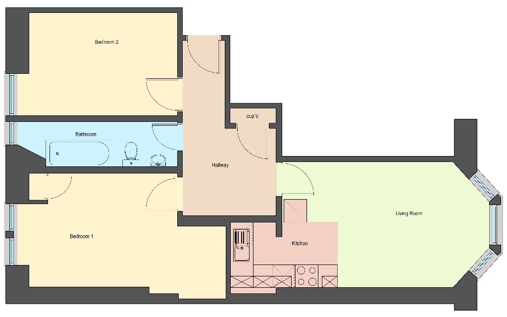 Lyndhurst Gardens, Glasgow floorplan