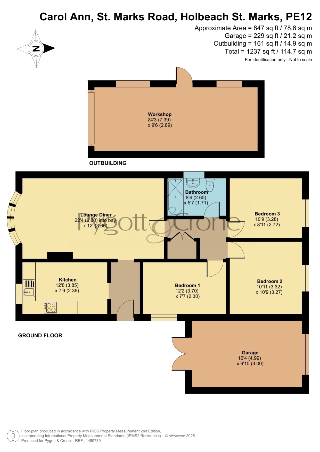 Carol Ann, St. Marks Road, Holbeach St. Marks, Spalding floorplan