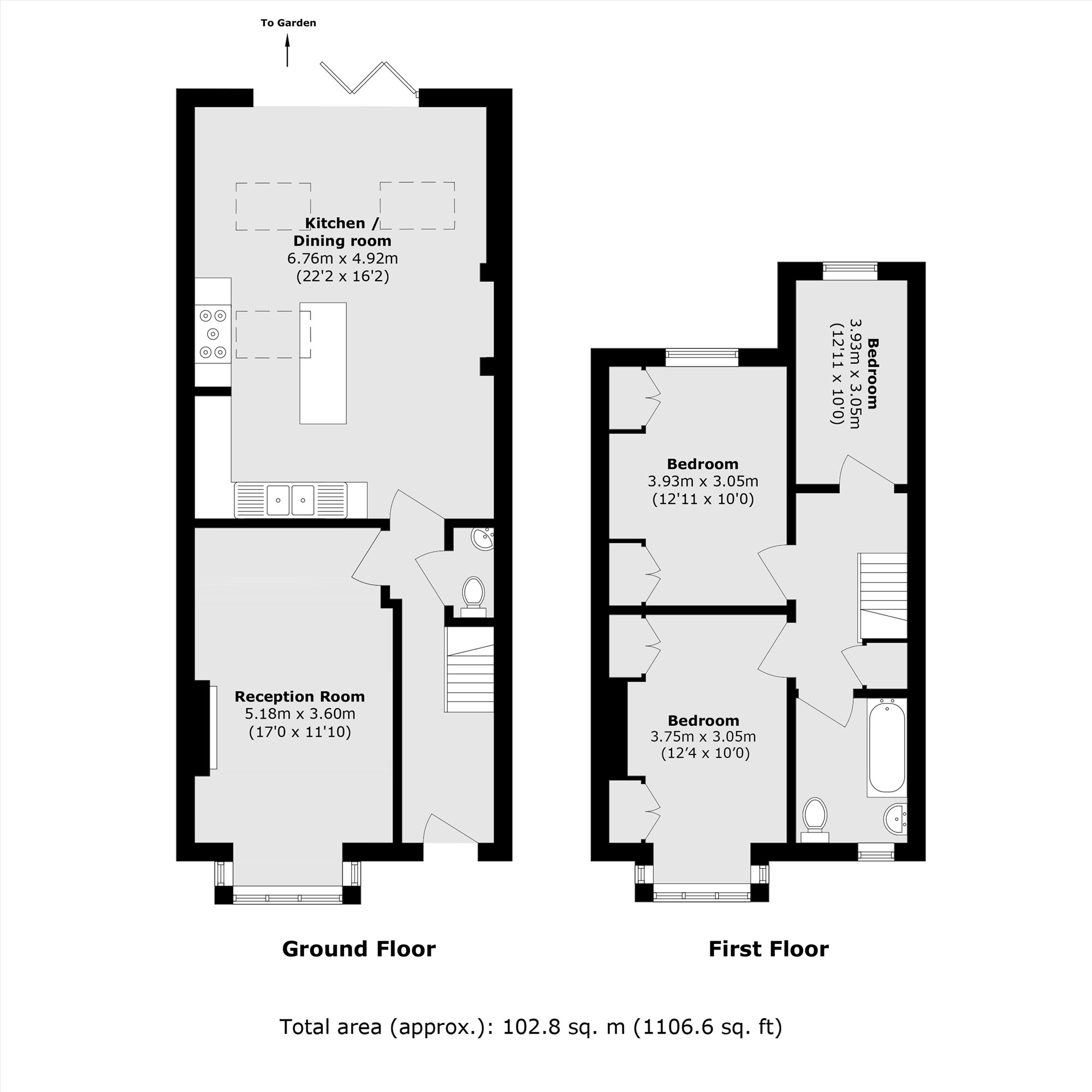 114, Percy Road, Hampton floorplan