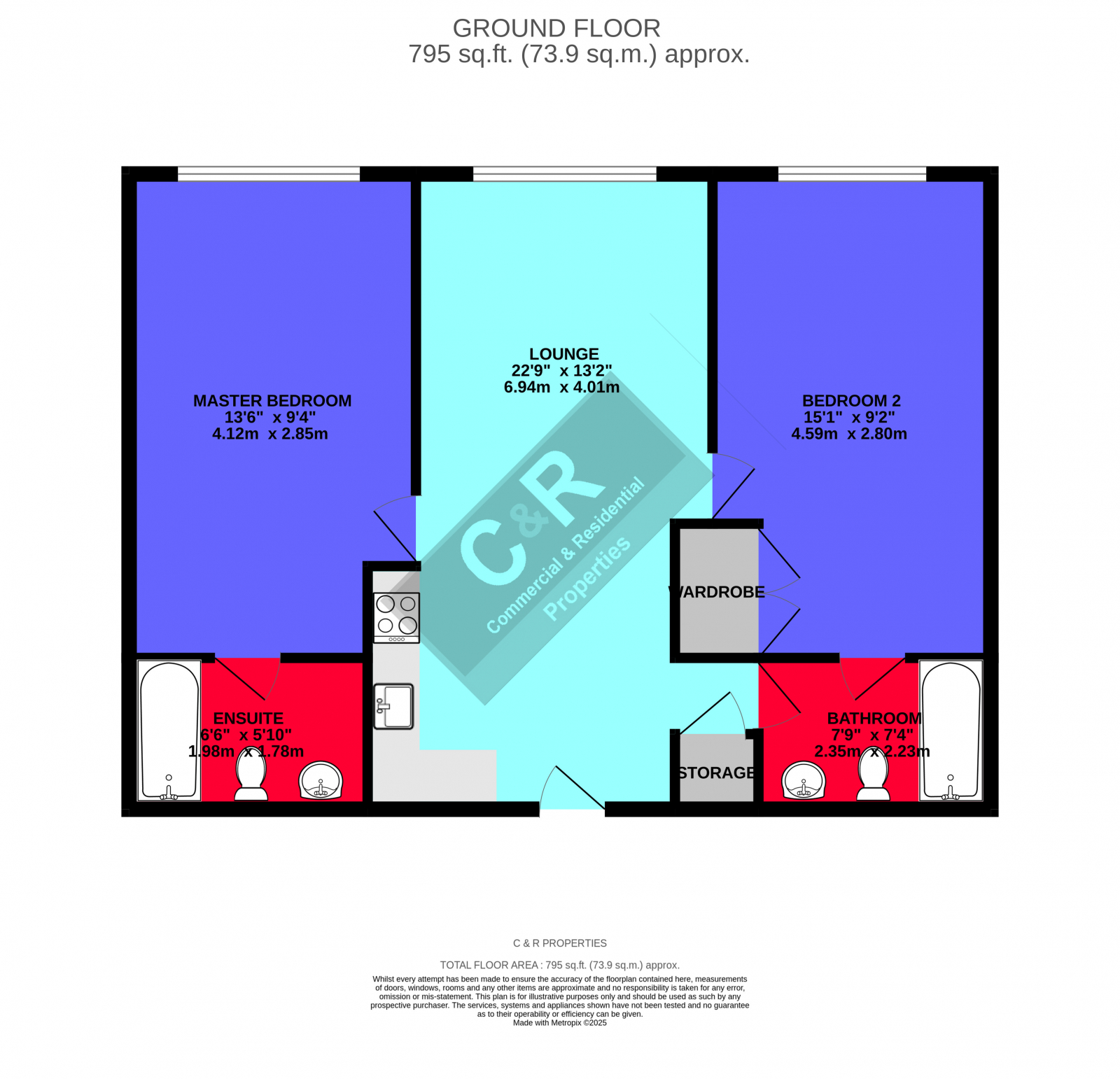 Flat 802, Transmission House, Manchester floorplan