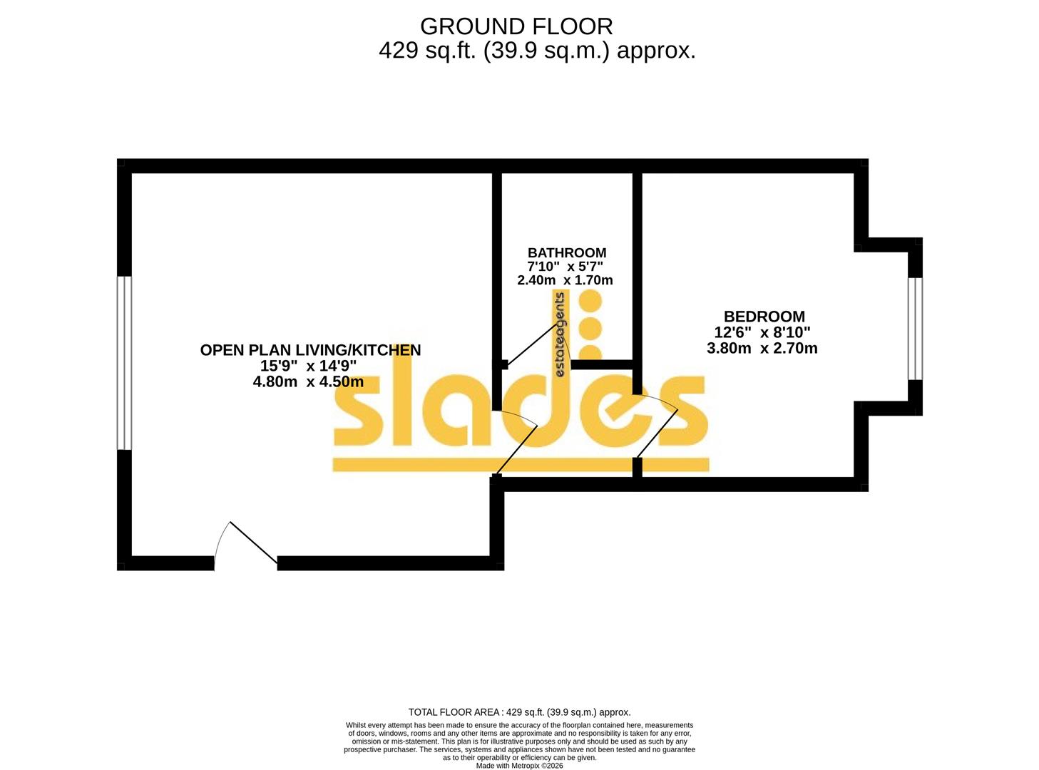 Flat 1, 11, North Lodge road, Poole floorplan