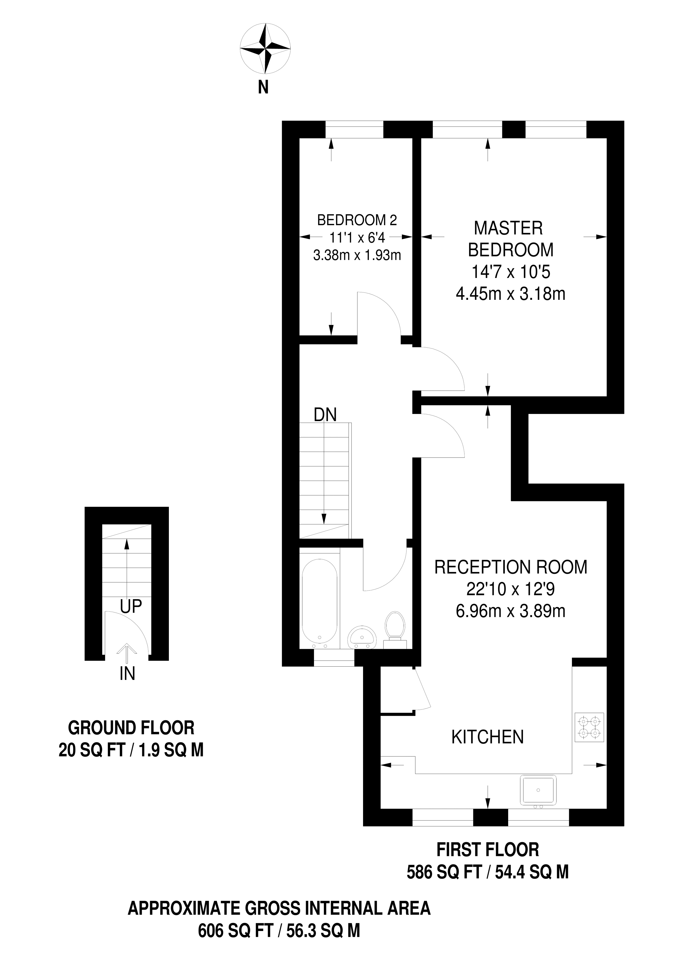 2 Bedrooms Flat to rent in Staines Road, Bedfont TW14