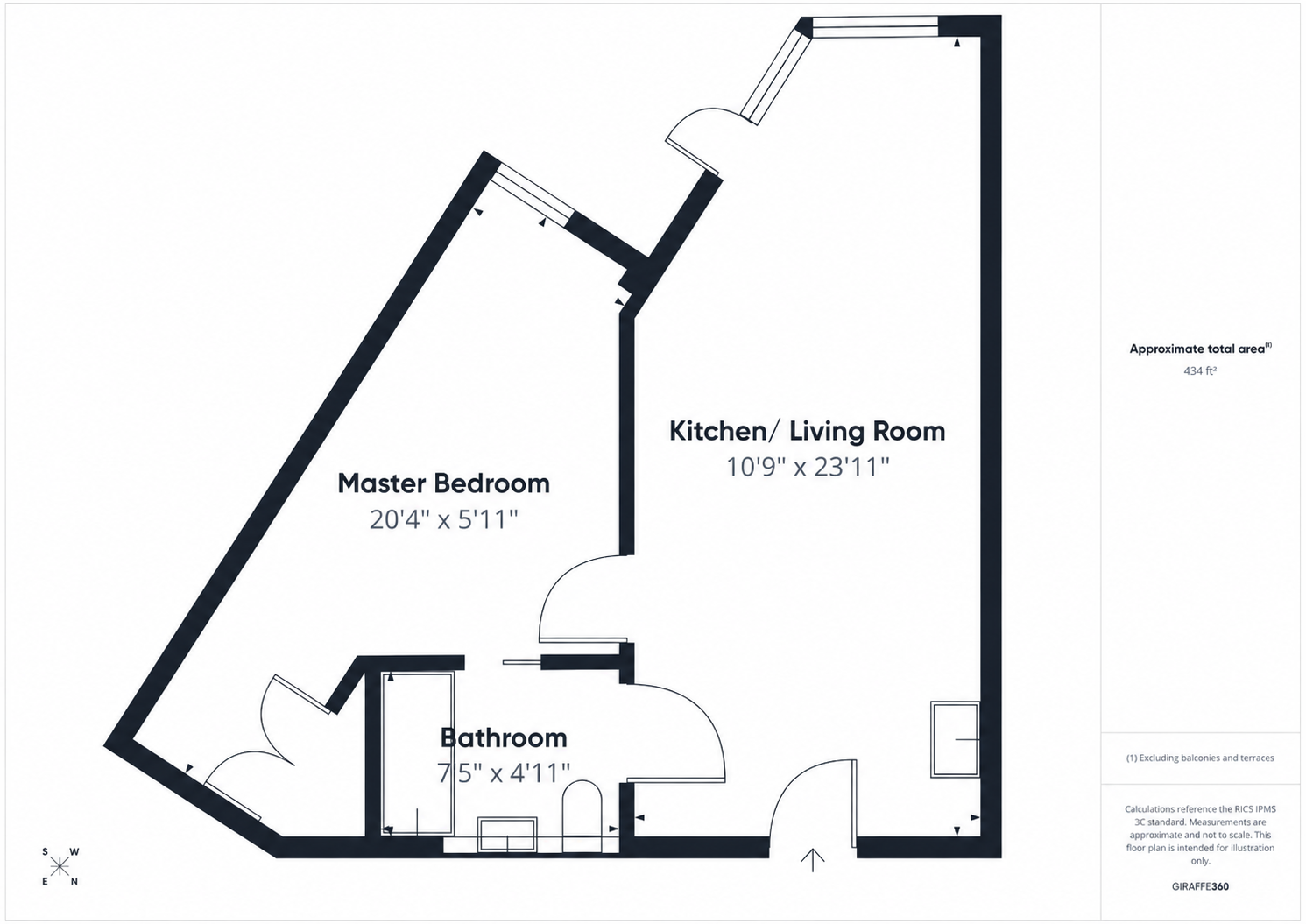 Flat 12, Mulberry House, 2, Carey Road, Wokingham floorplan