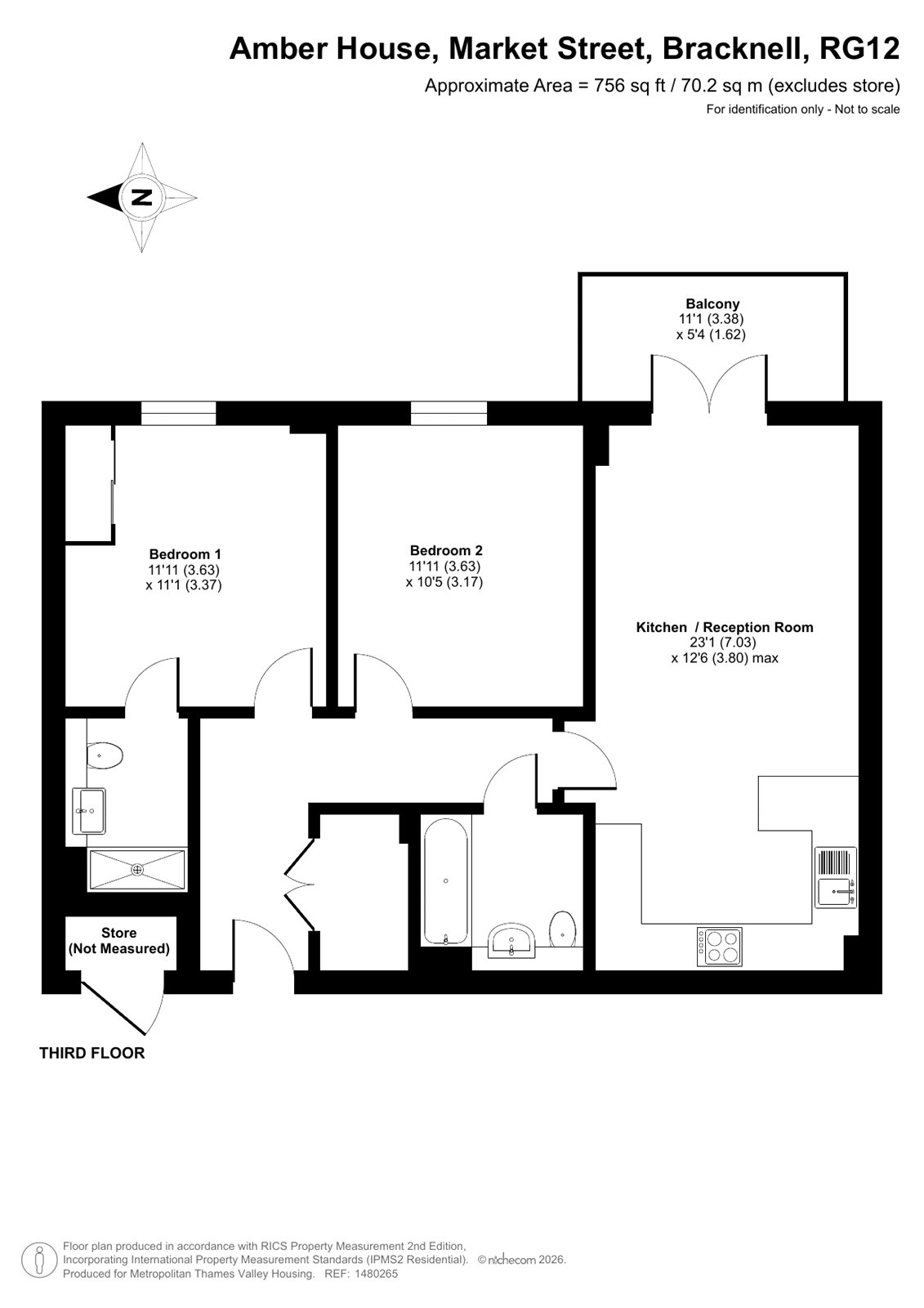 MTVH OR - 117 Amber House,, Market Street, Berkshire floorplan