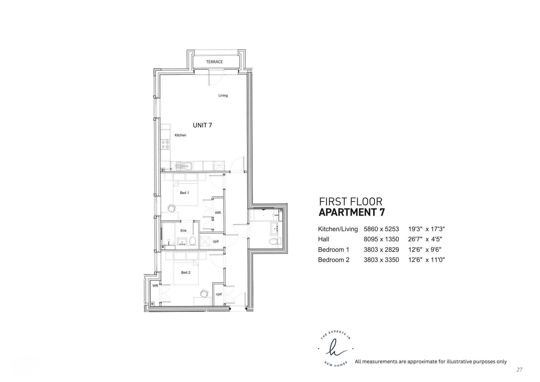 Plot 7, 157, Flat 7, Shalford Lodge, Kingston Hill, Kingston Upon Thames floorplan