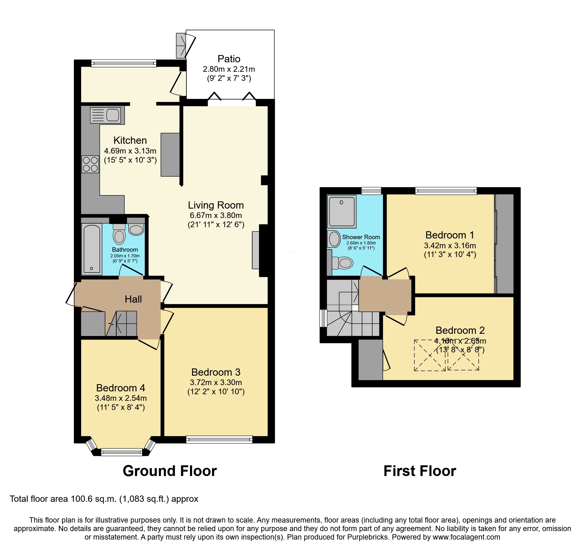 76, North Lane, Brighton floorplan