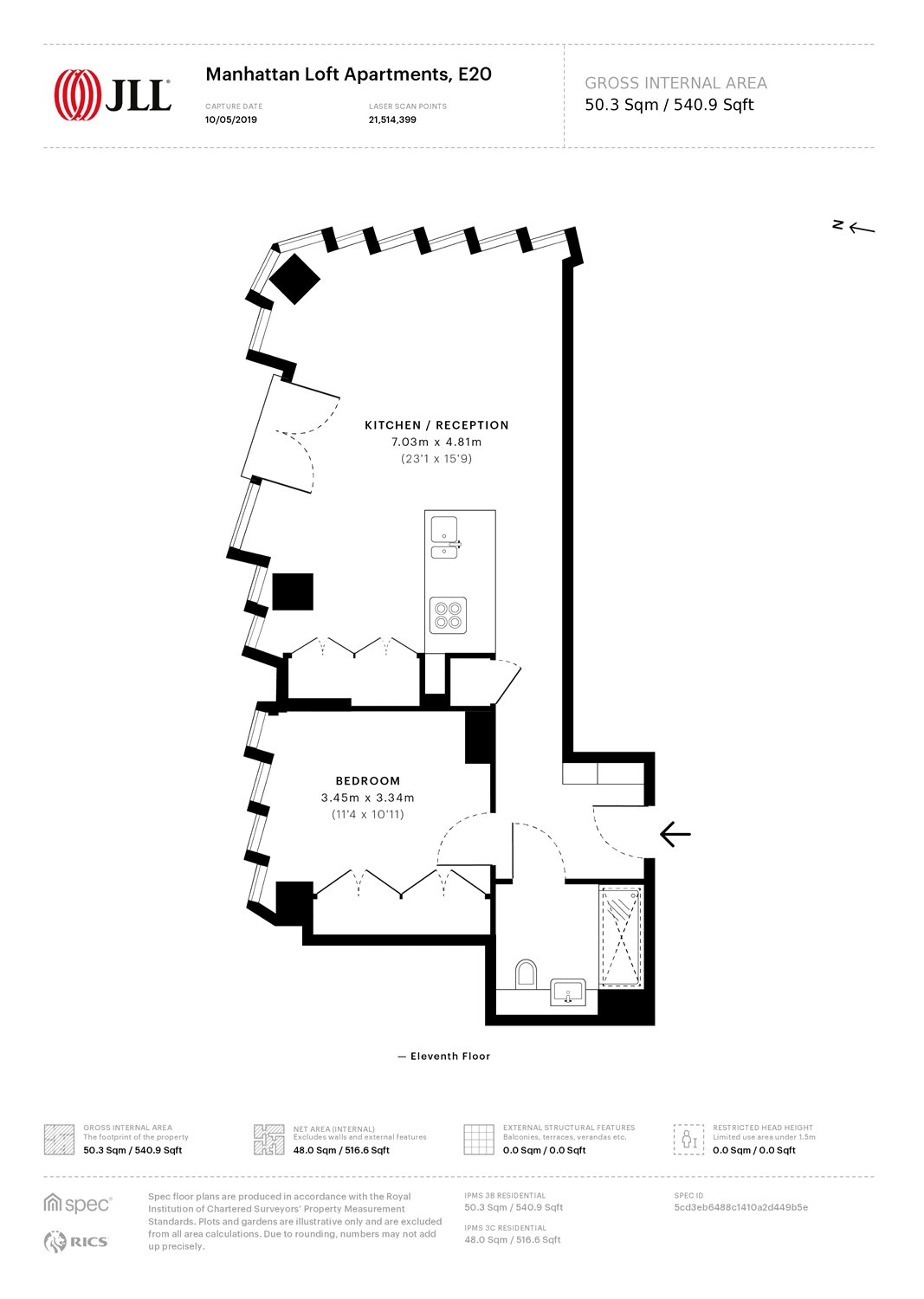 1 Bedrooms Flat to rent in Manhattan Loft Gardens, International Way, London E20