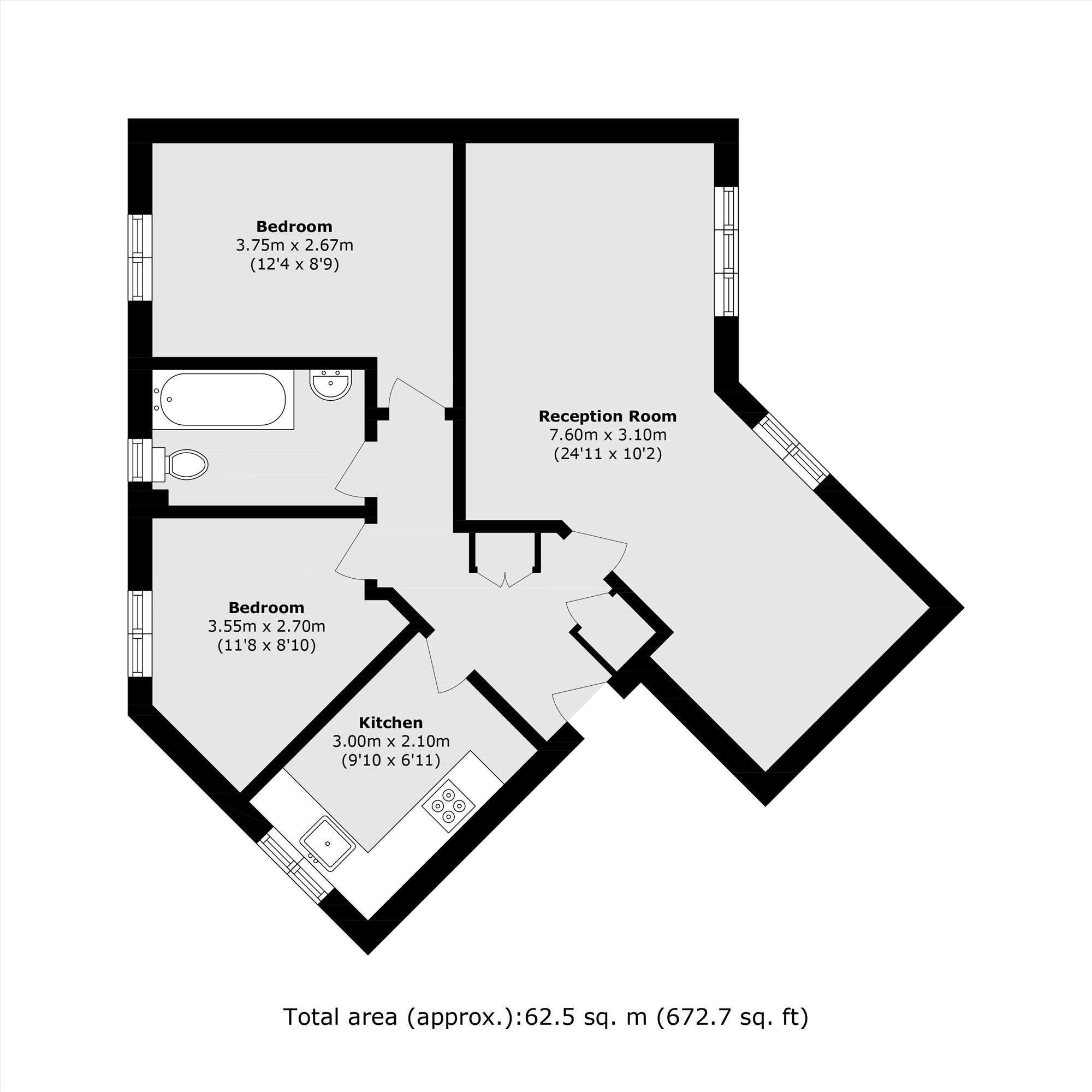 23, Felstead Street, London floorplan