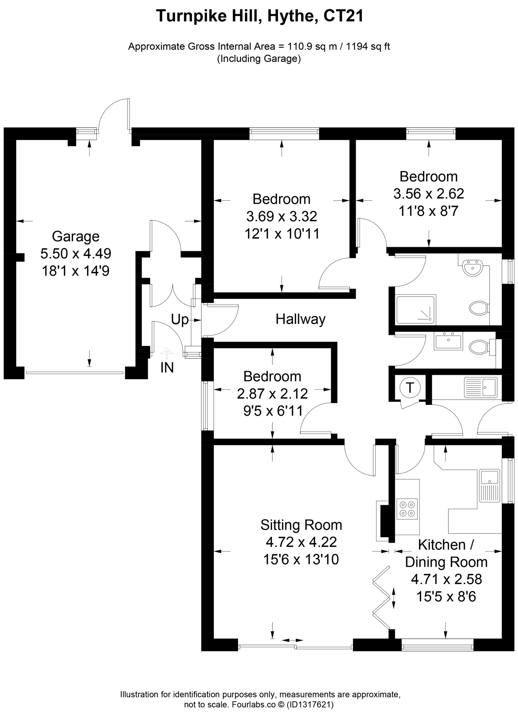 43, Turnpike Hill, Hythe floorplan