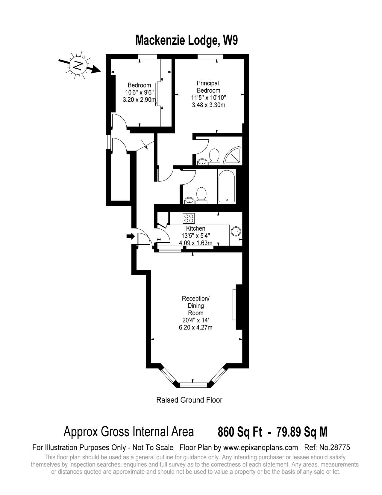Maida Vale, London, W9 floorplan