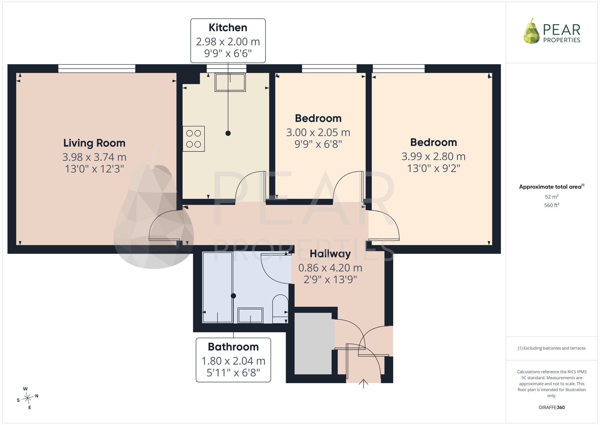 Flat 5, Victoria Court 142-152 South Street, Lancing floorplan