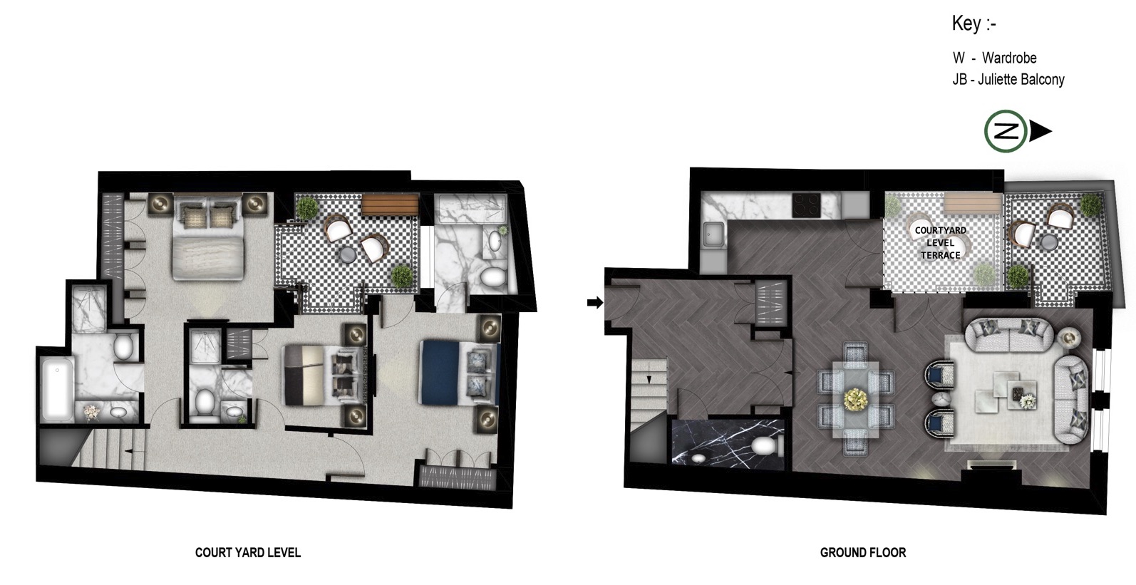 Flat F, Prince of Wales Terrace, London floorplan