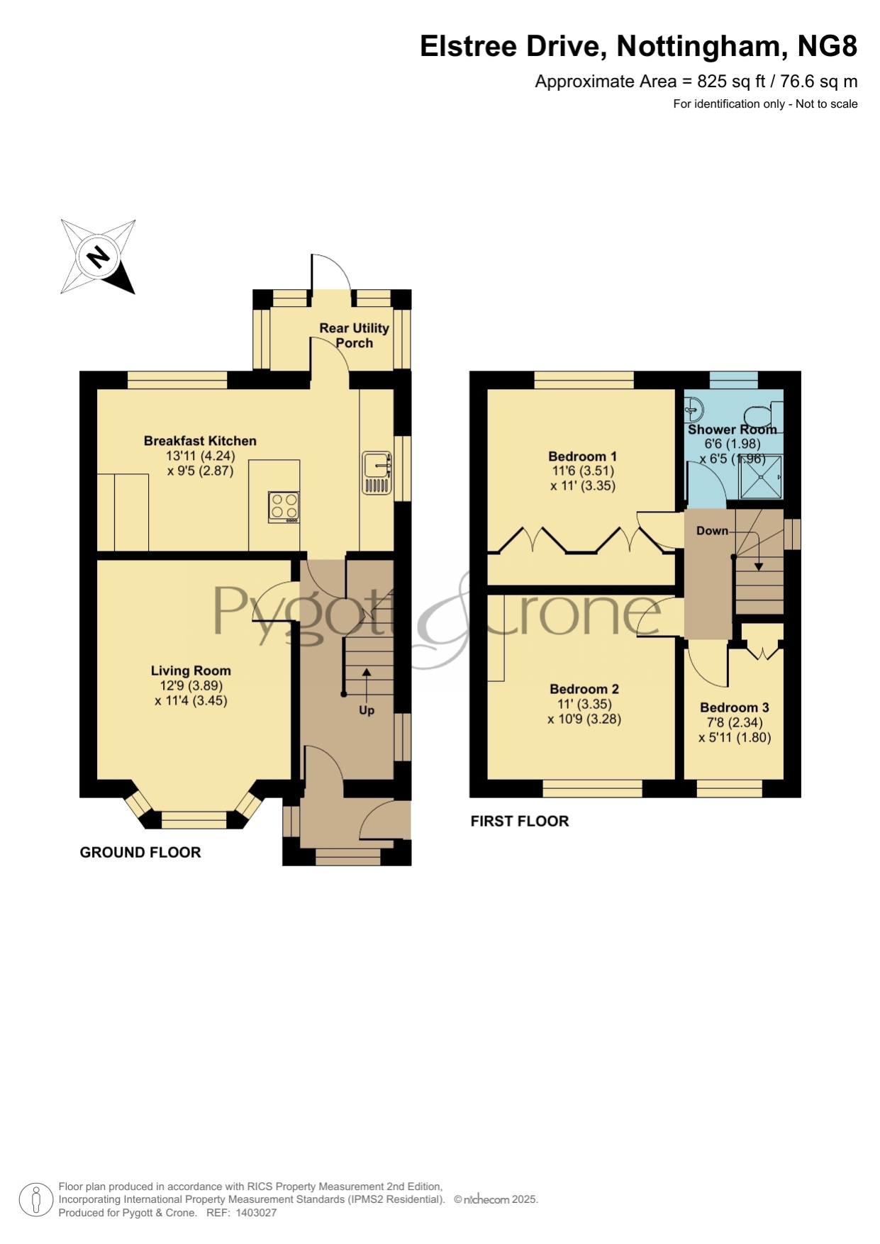 6, Elstree Drive, Nottingham floorplan