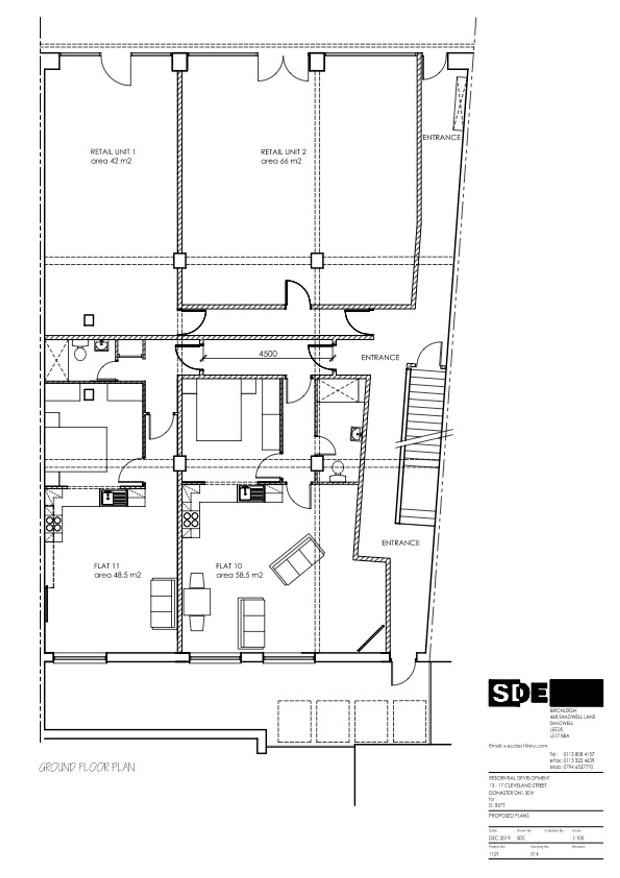 Flat 1, Supernova Heights Cleveland Street, Doncaster floorplan