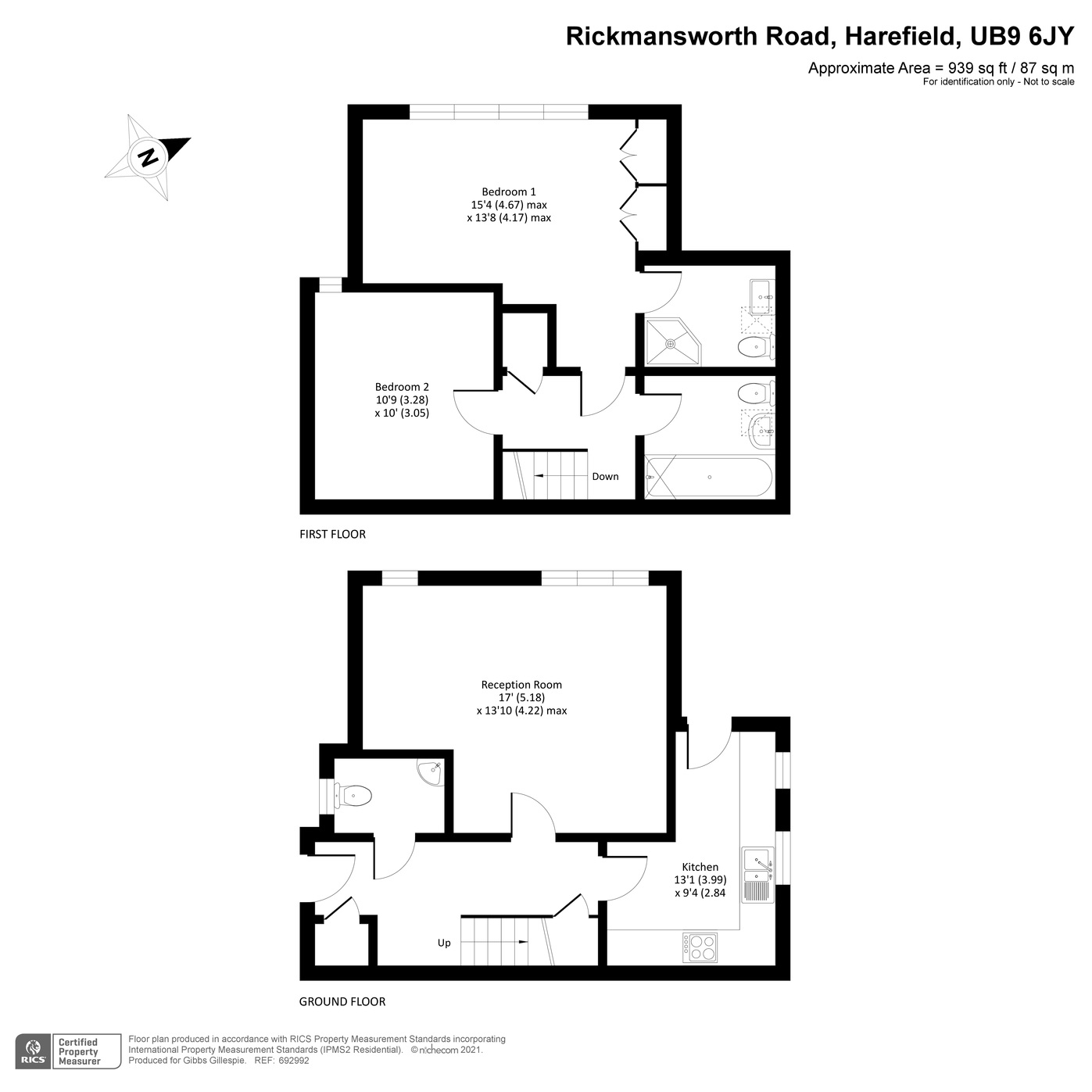 The Lodge, Rickmansworth Road, Harefield UB9, 2 bedroom semi-detached ...