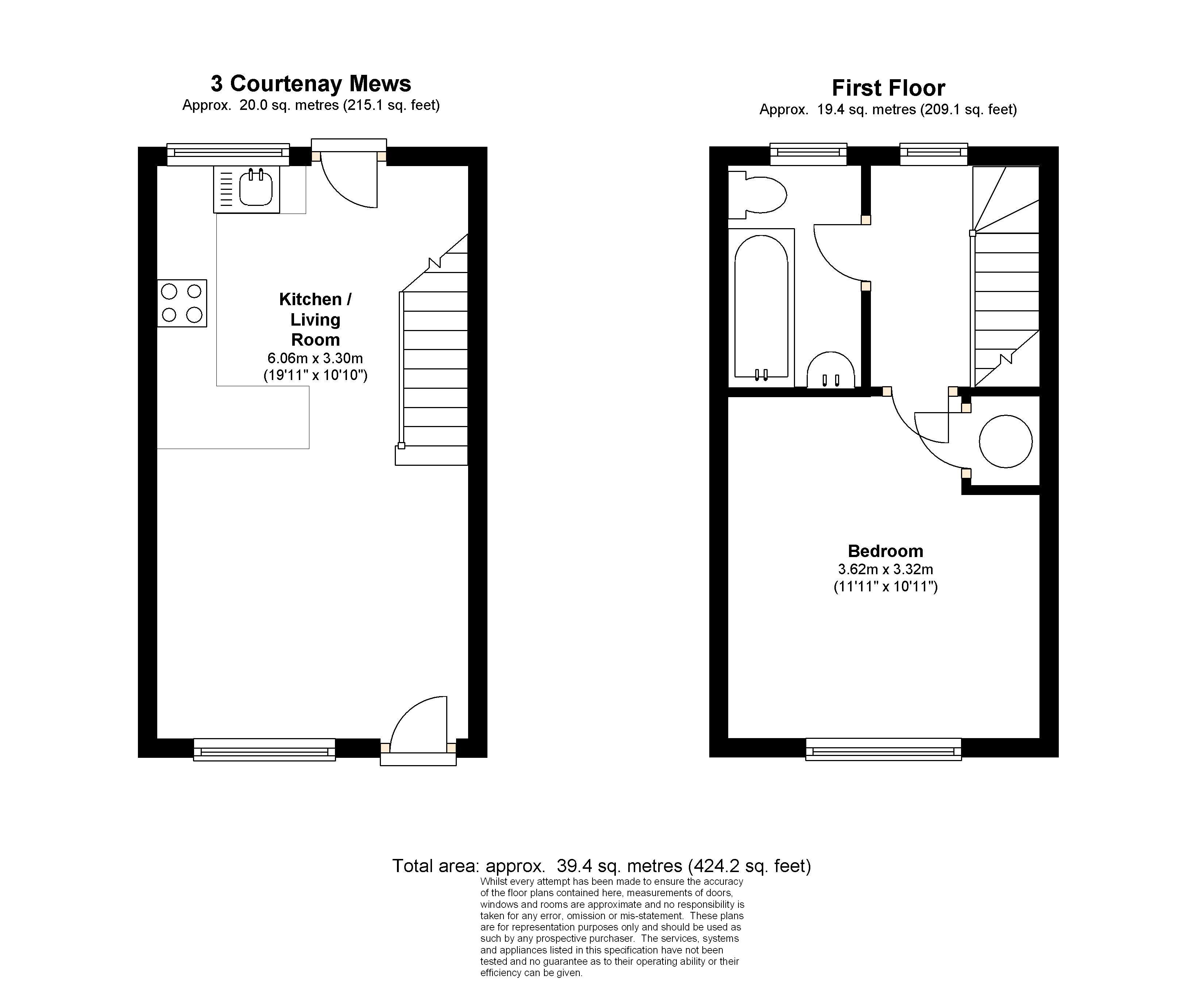 3, Courtenay Mews, Woking floorplan