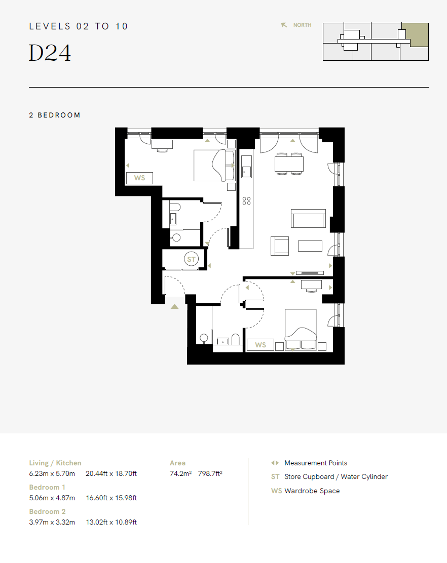 Unit D24,, Waterhouse Gardens, Manchester floorplan