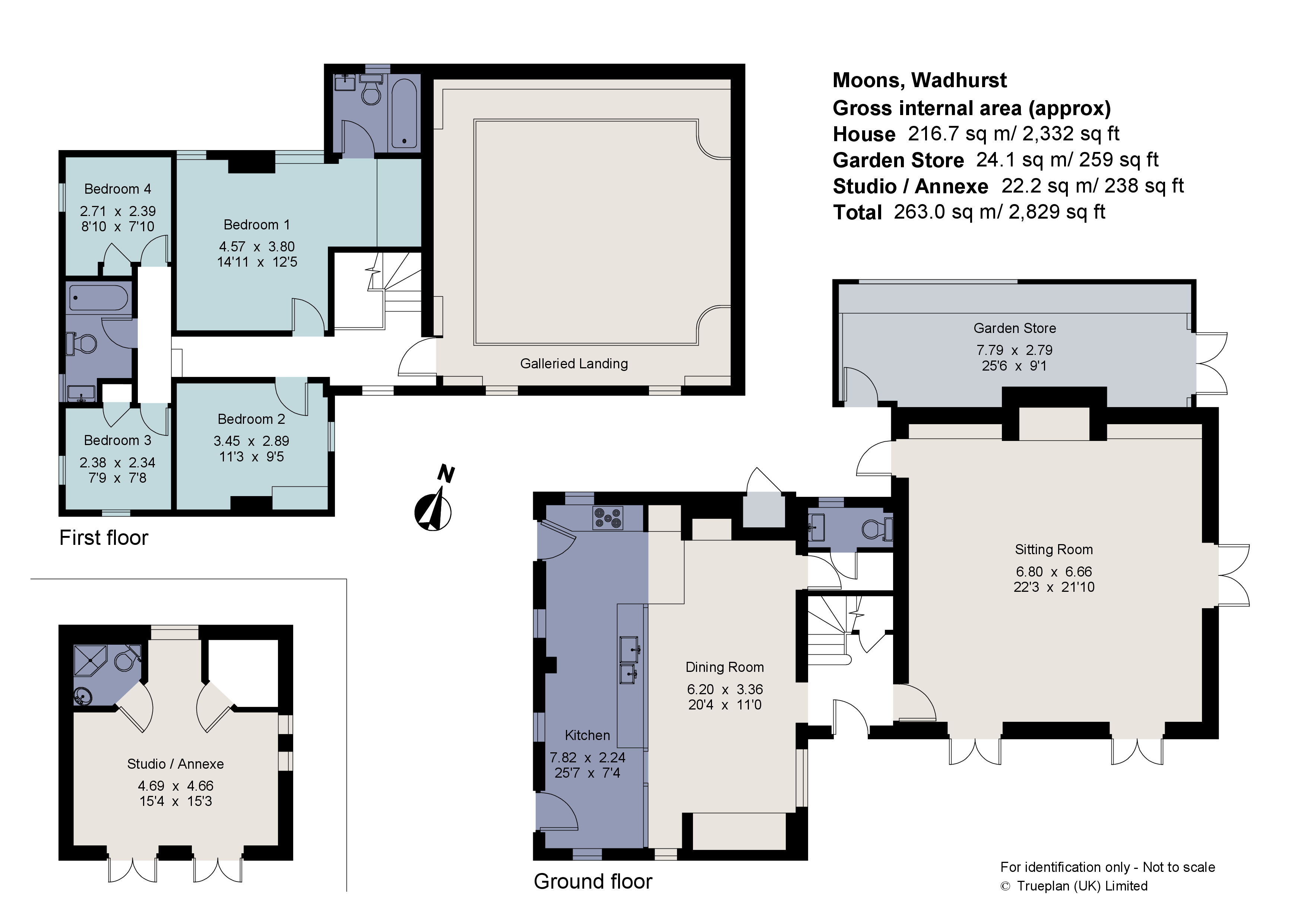 Moons,, Whitegates Lane, East Sussex floorplan