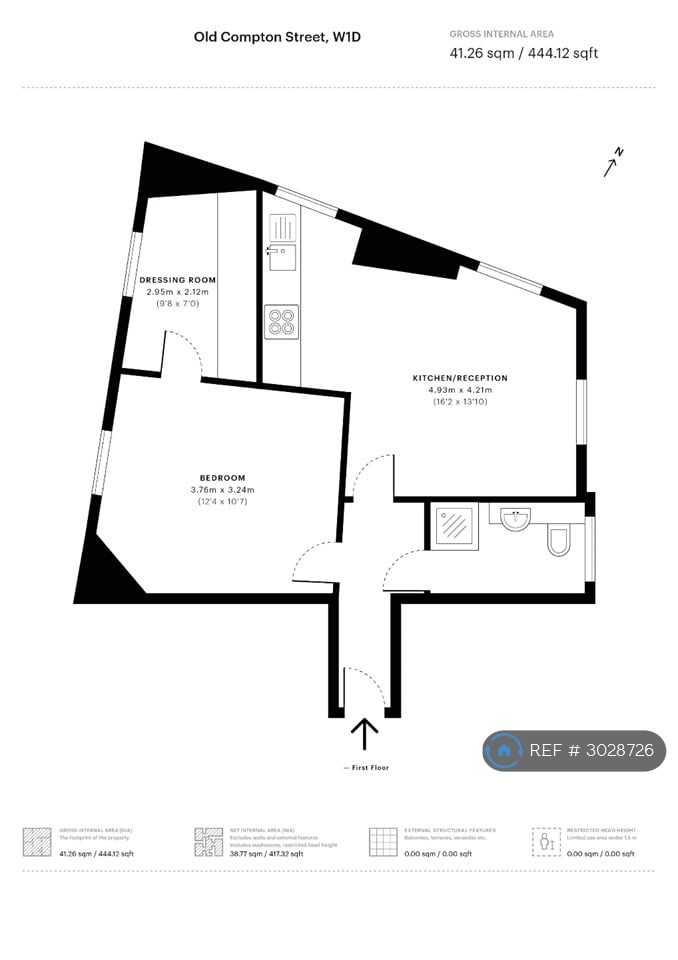 Flat, A Old Compton Street, London floorplan