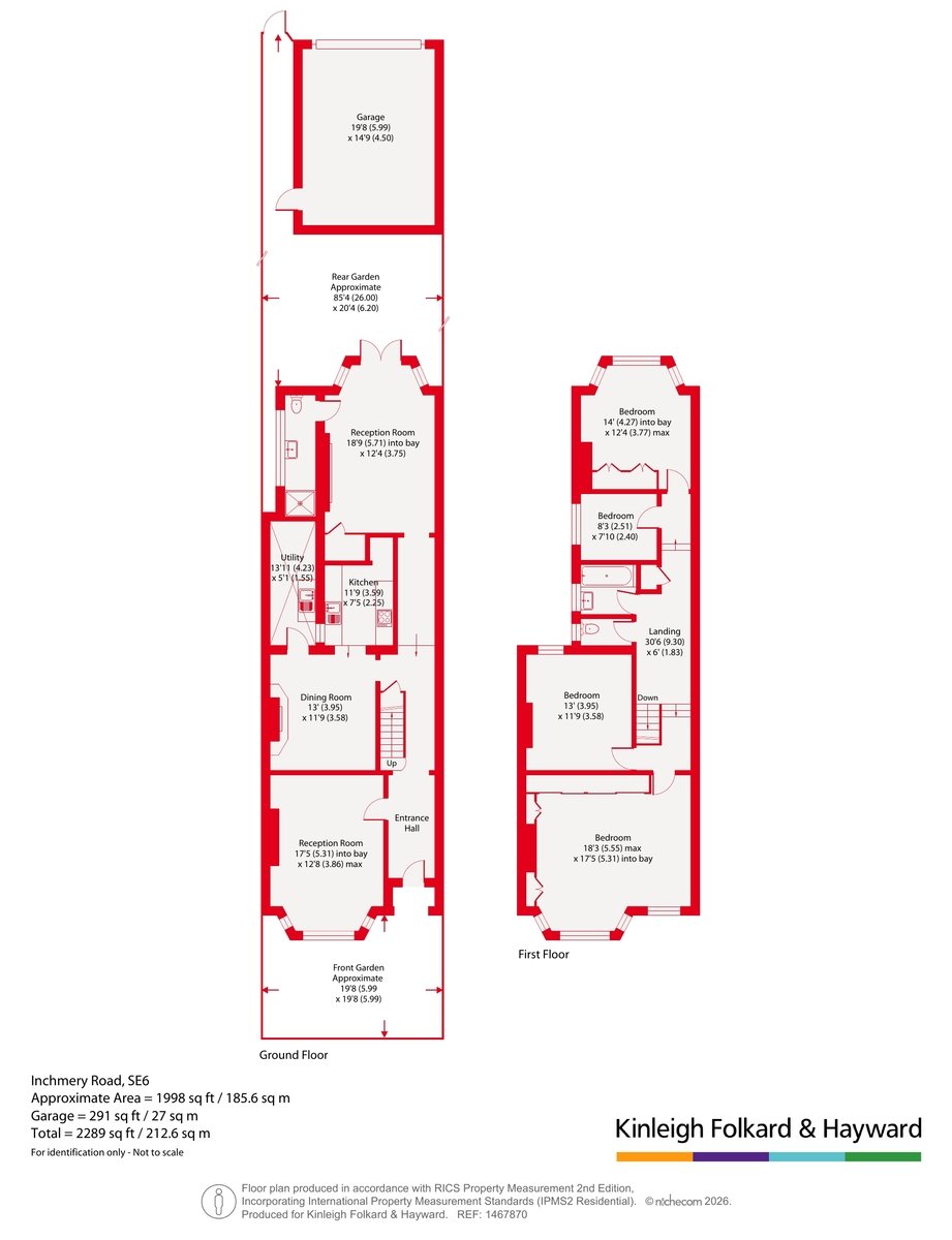 61, Inchmery Road, London floorplan
