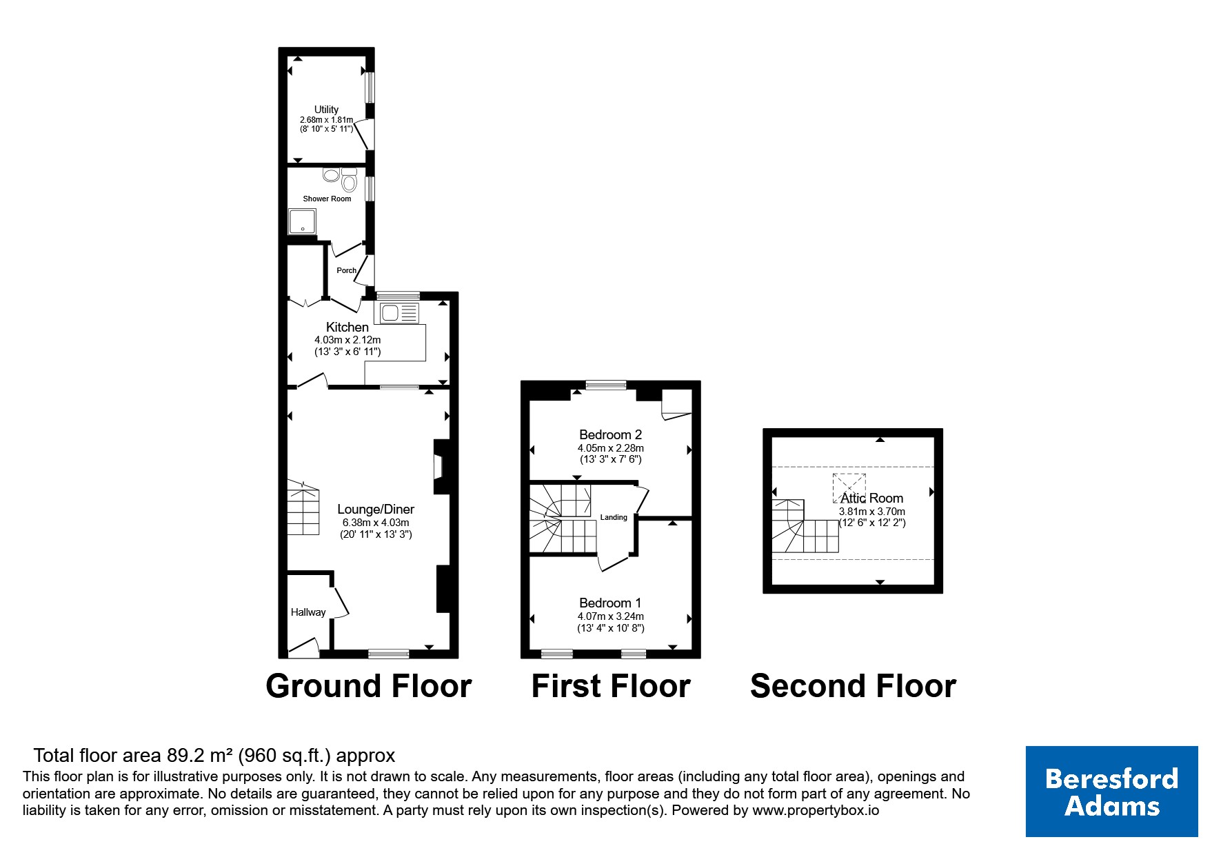 30, Newton Street, Caernarfon floorplan