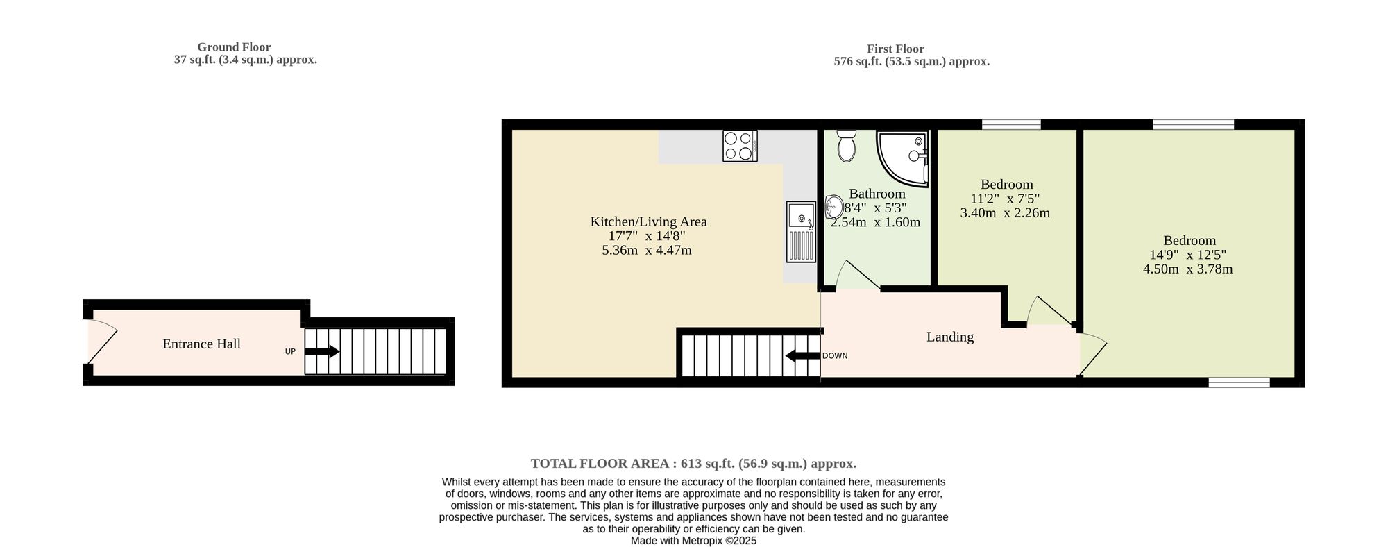 106 Denmark Street, Diss floorplan