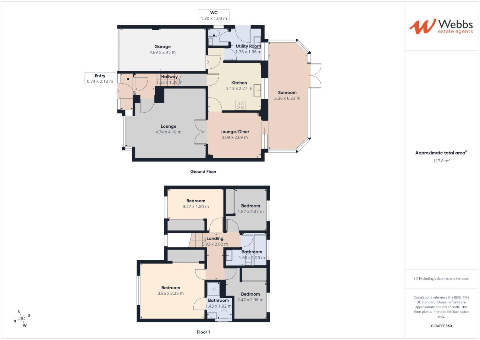 21, Ullswater Road, Willenhall floorplan