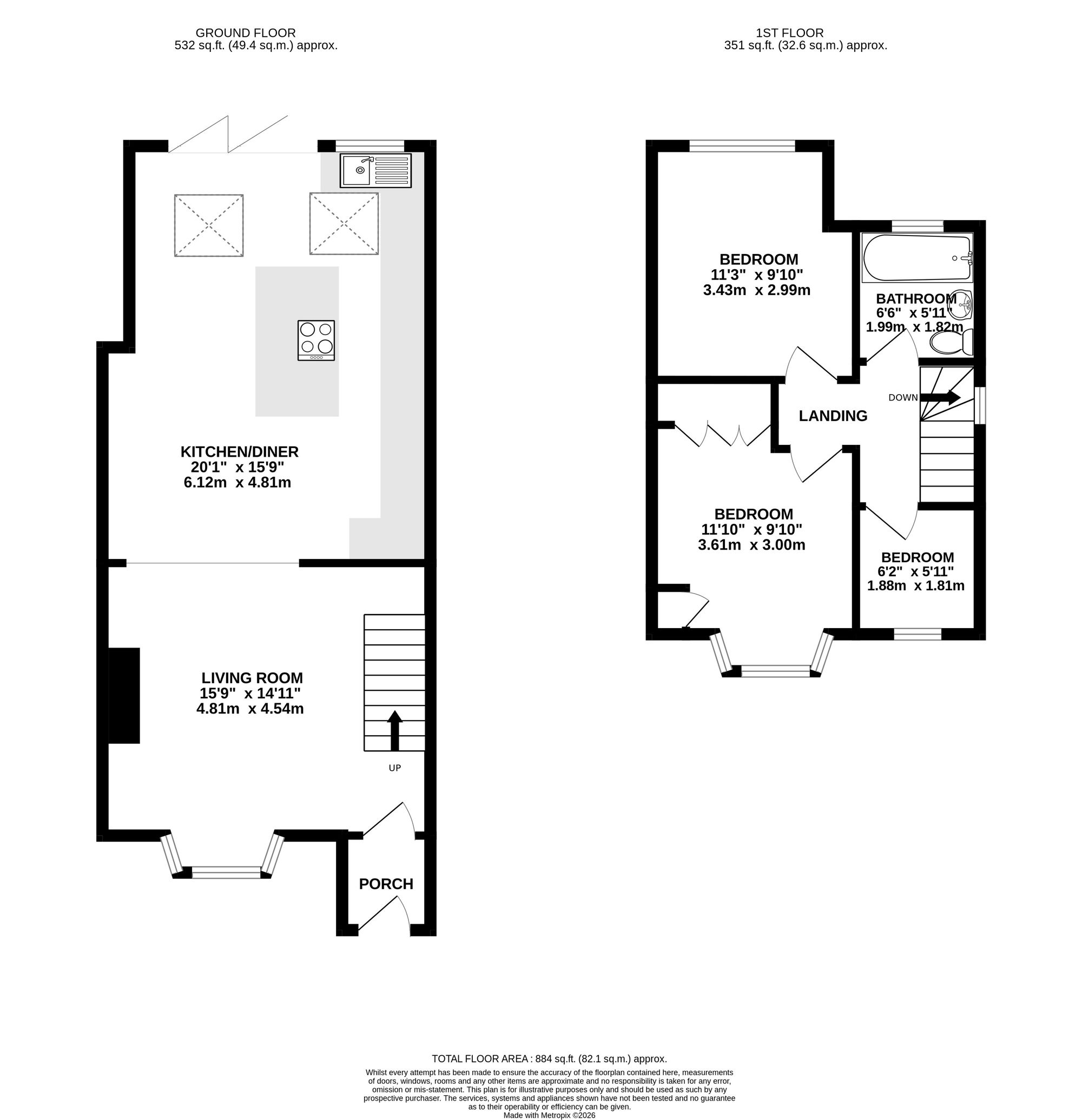 62 Nash Grove, Newport floorplan