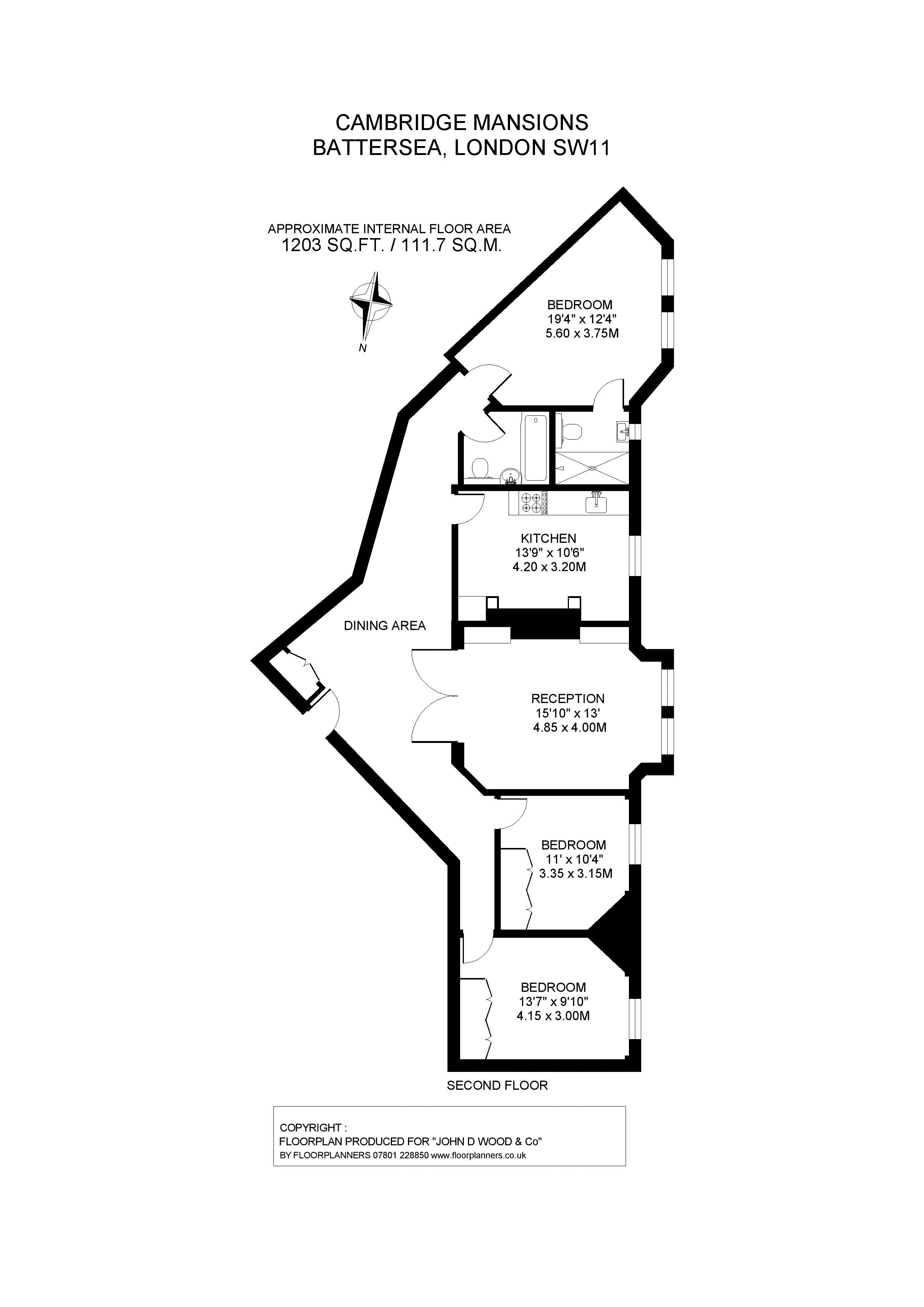 Flat 70,, Cambridge Mansions, London floorplan