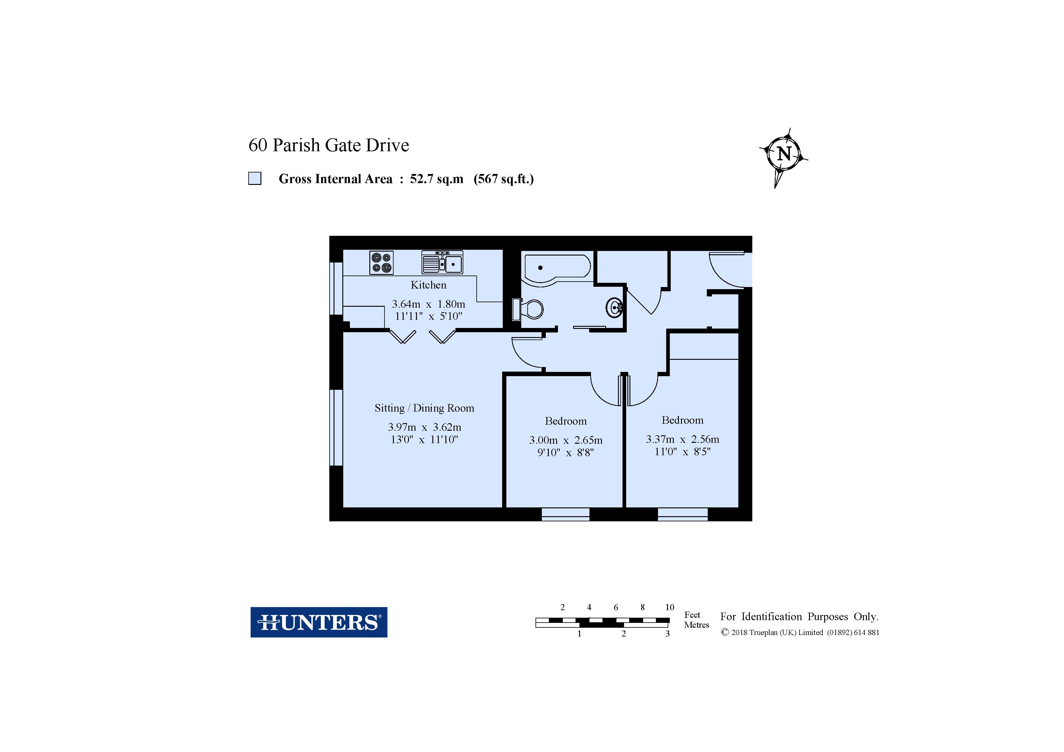 2 Bedrooms Flat for sale in Parish Gate Drive, Sidcup, Kent DA15