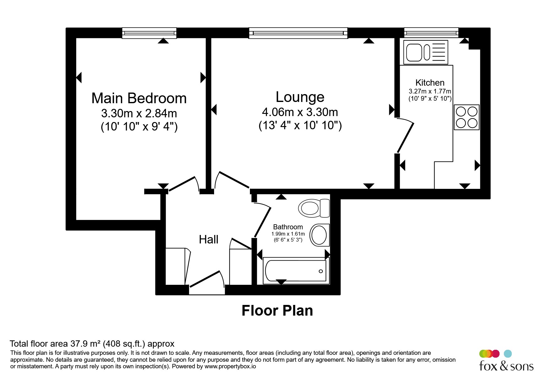 Flat 5, Eversfield House, 34, The Avenue, Eastbourne floorplan