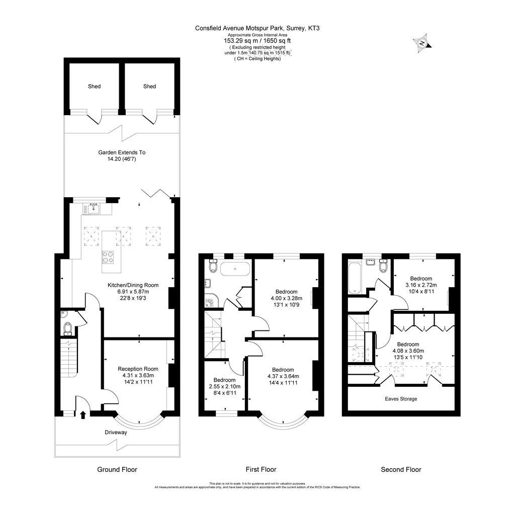 85, Consfield Avenue, Motspur Park floorplan
