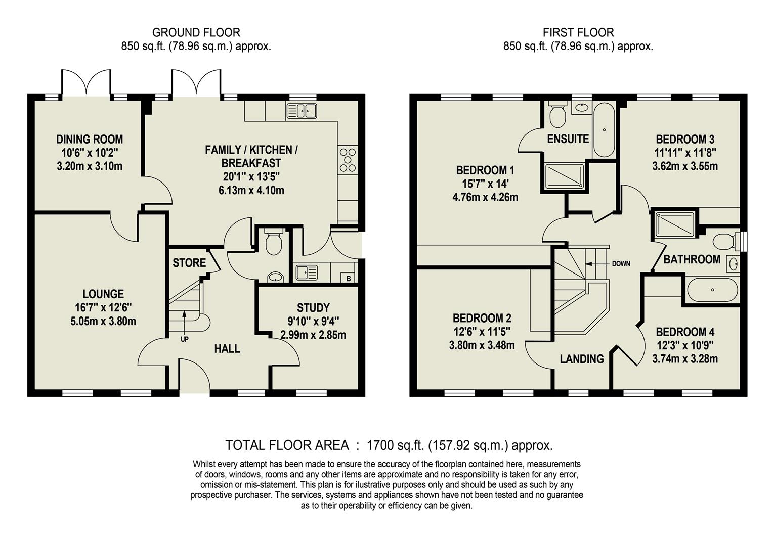 1, Woodnook Place, Burley in Wharfedale floorplan