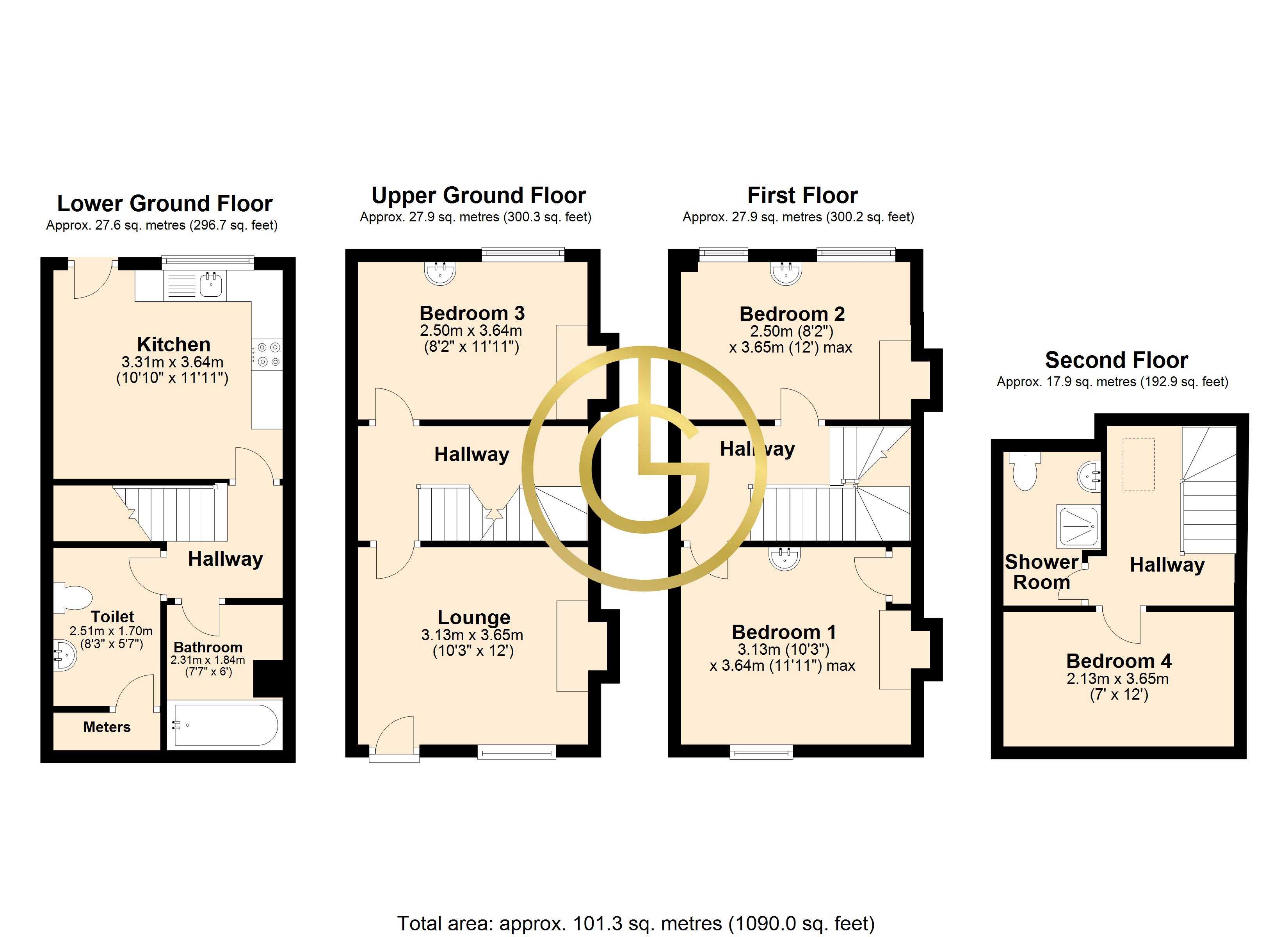 4 Bedrooms Terraced house for sale in Park Road, Nottingham NG7