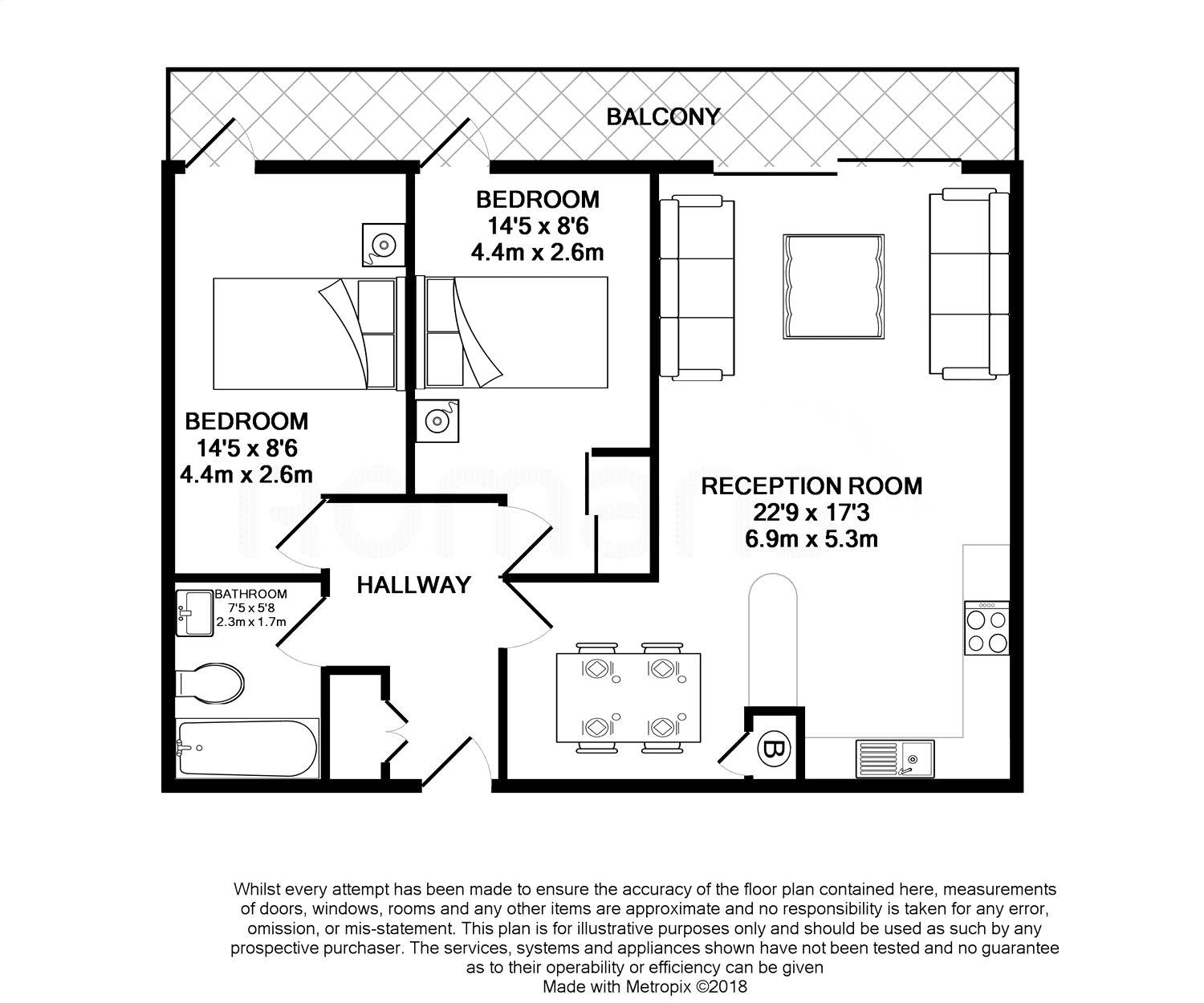 2 Bedrooms Flat for sale in Tower House, 58B High Street, Uxbridge UB8