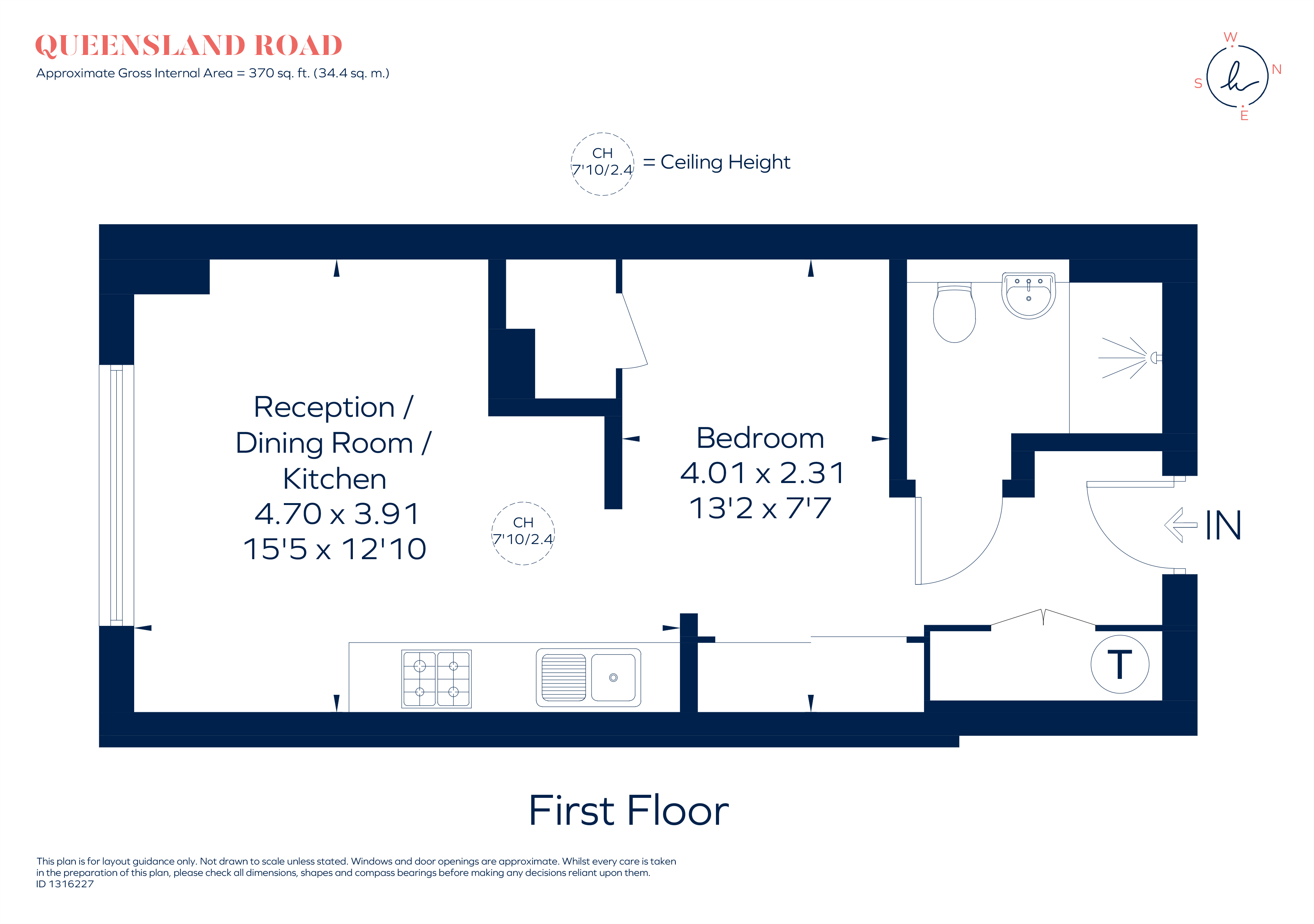 Flat 3, 5, Queensland Road, London floorplan