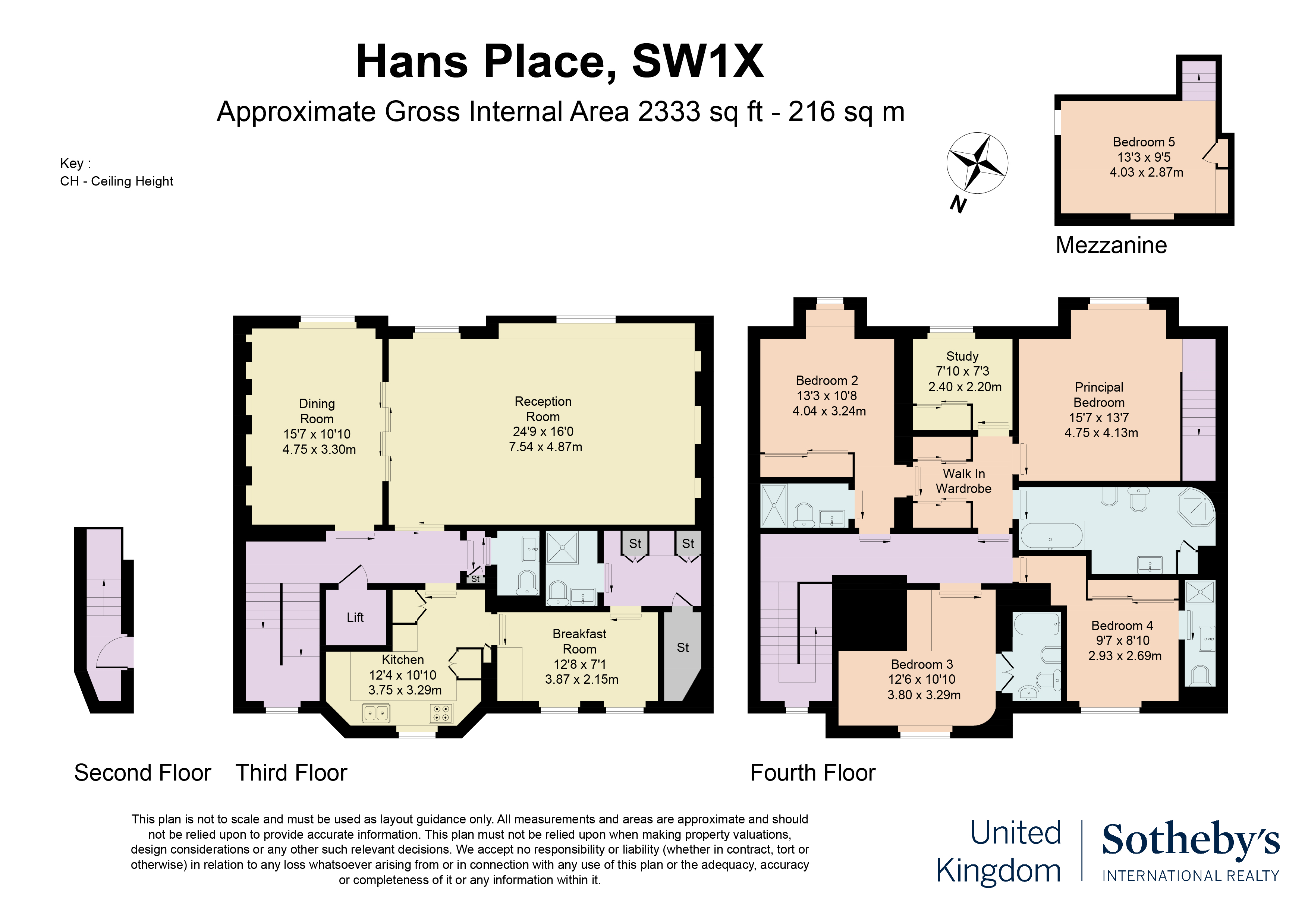 4, Hans Place, London floorplan