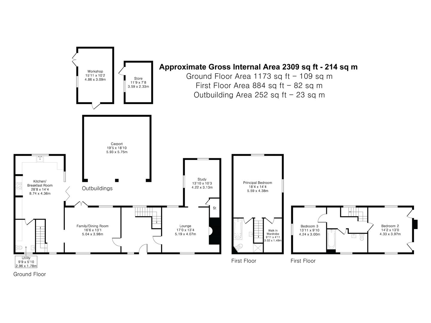 Wisbey Cottage, Wicken Bonhunt floorplan