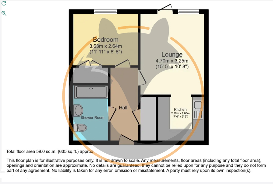 Flat 14, Homeforde House,, Grigg Lane, Hampshire floorplan