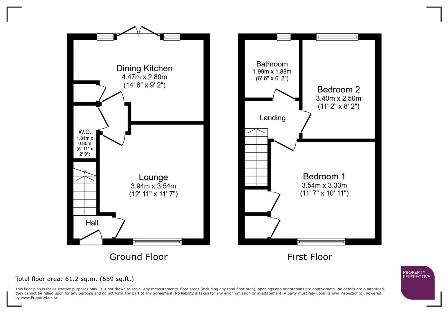 12, Hackworth Close, Keighley floorplan