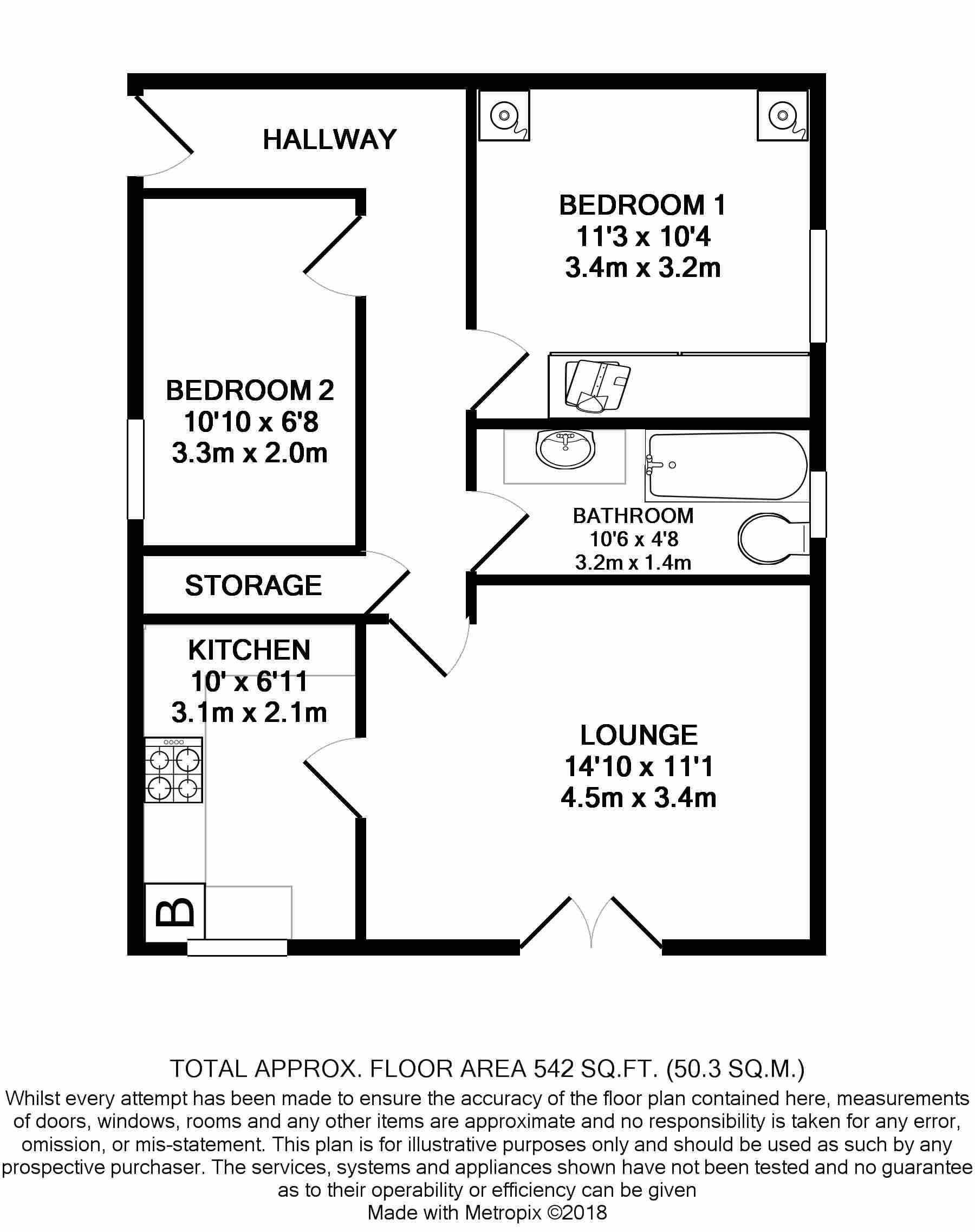 2 Bedrooms Flat for sale in Queens Court, Queens Road, Nuneaton CV11