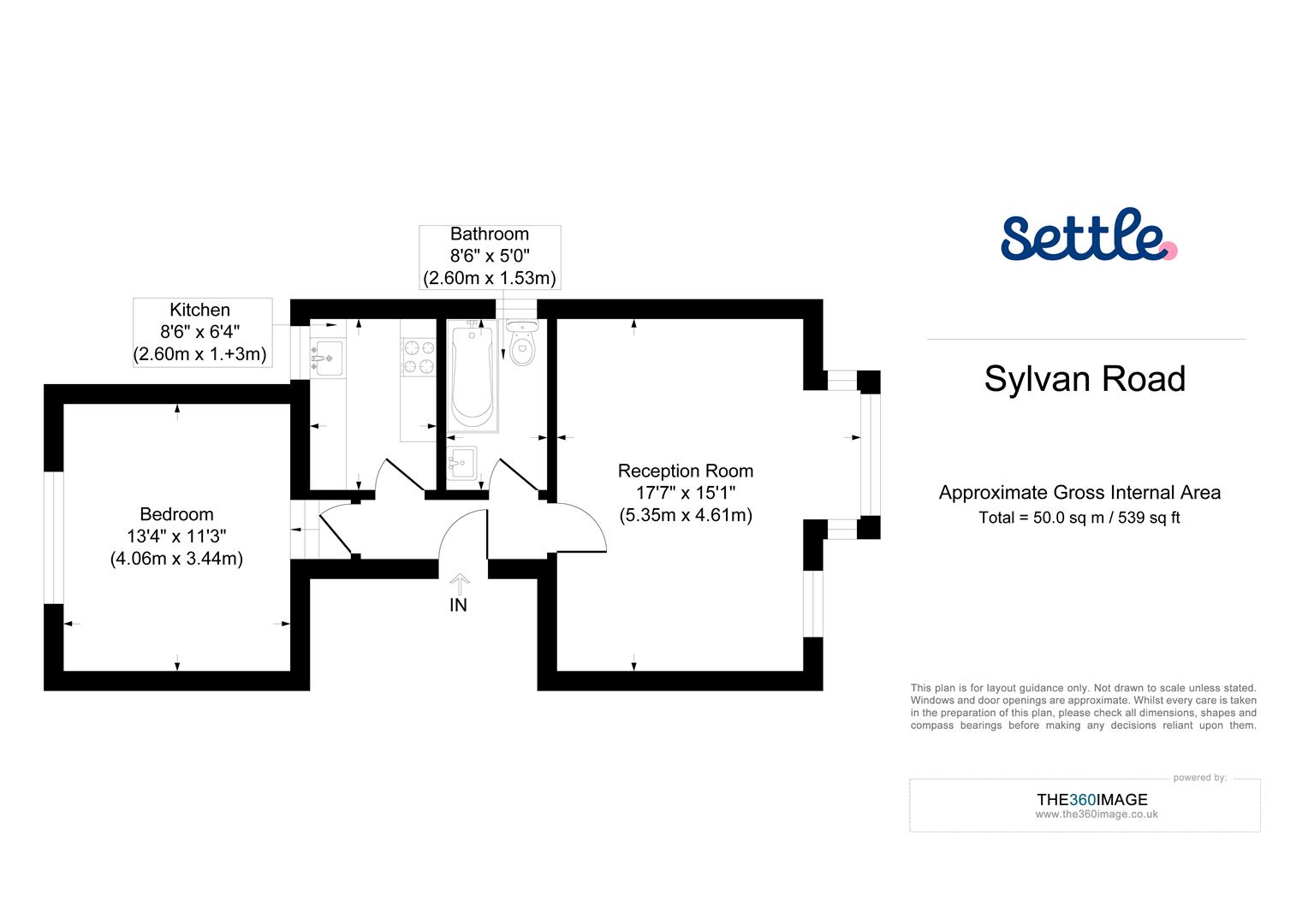 Flat B, 20, Sylvan Road, London floorplan