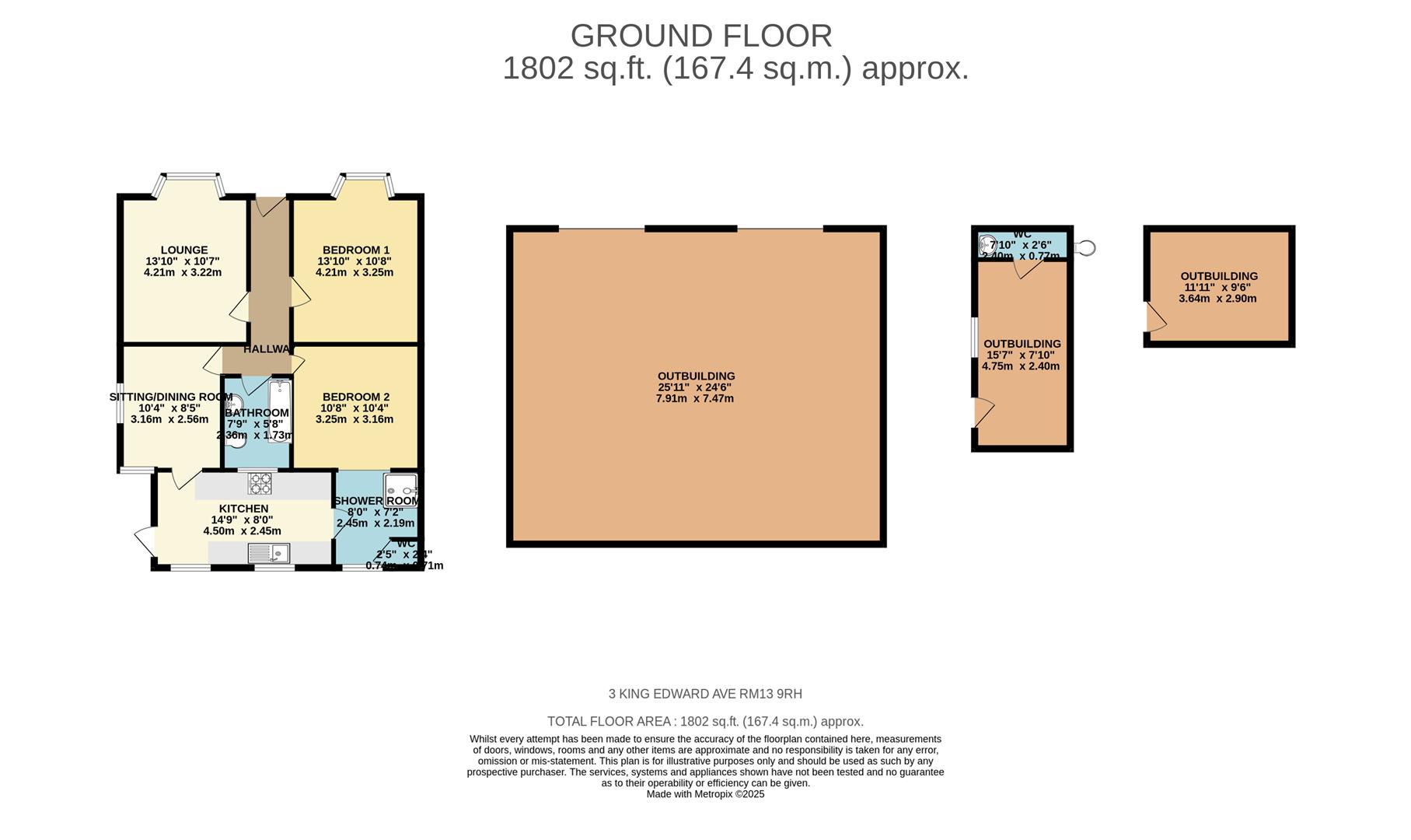 3, King Edward Avenue, Rainham floorplan