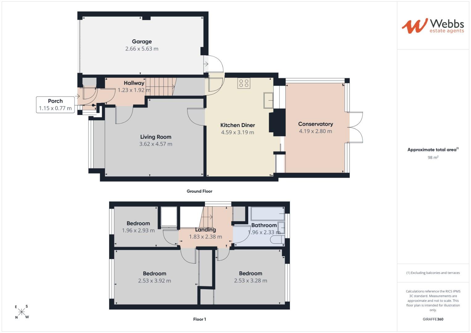 19, Ensbury Close, Willenhall floorplan